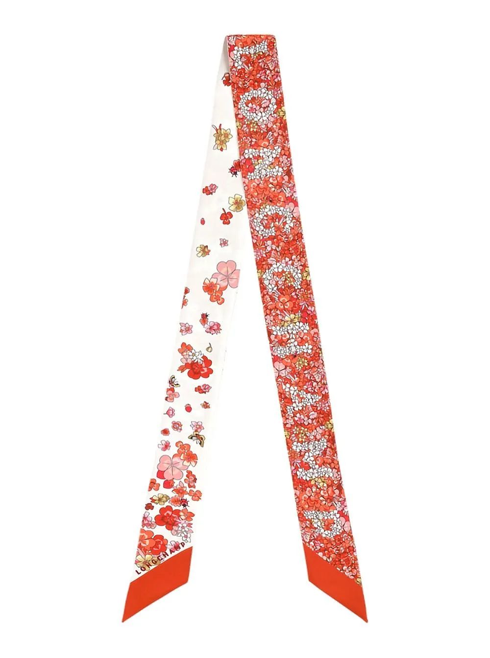 Floral Print Silk Scarf