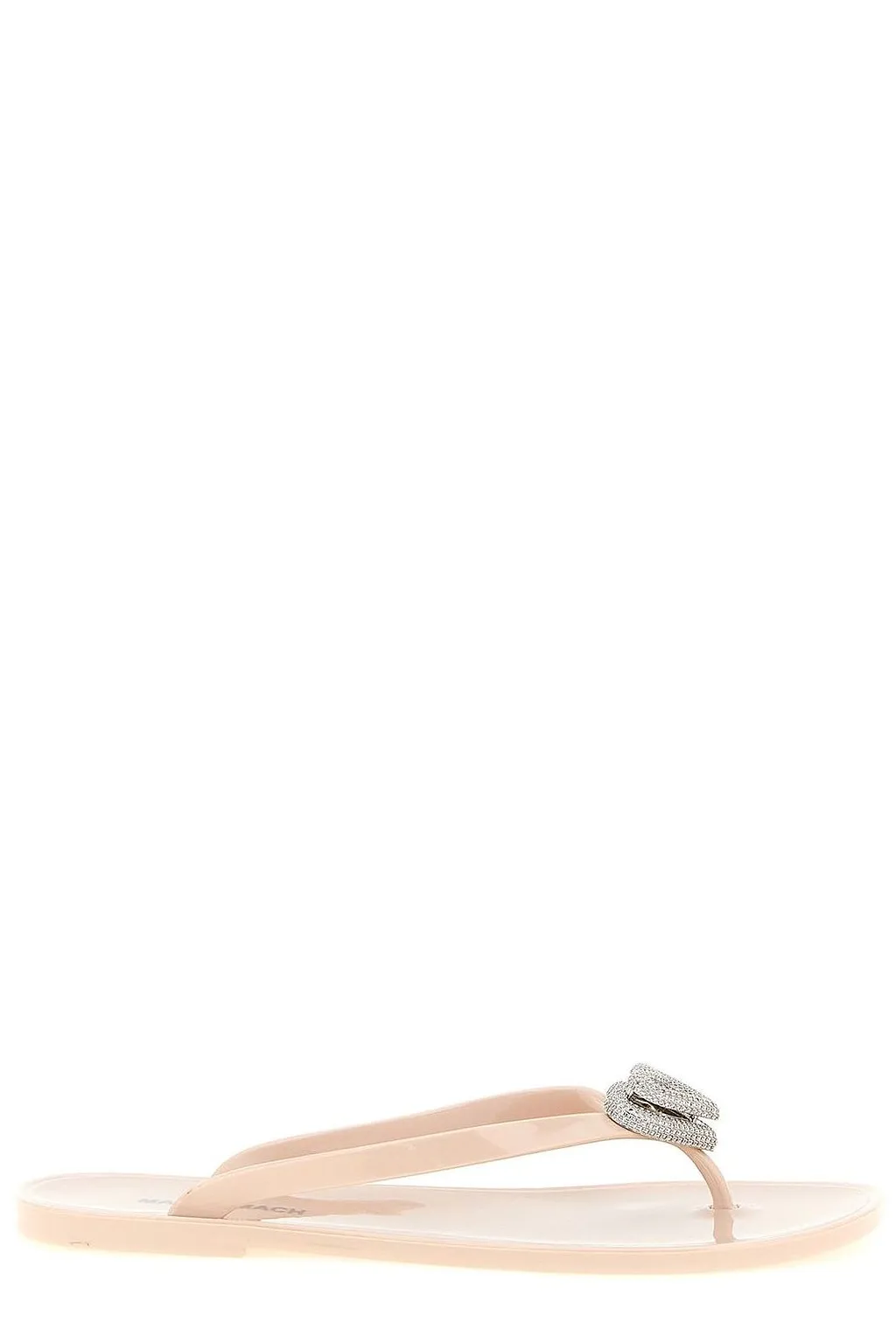 Mach & Mach Double Heart Embellished Flip-Flops