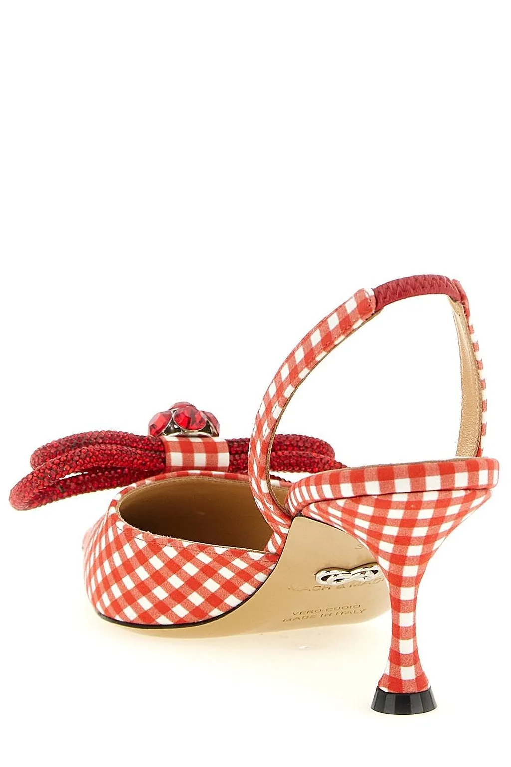 Mach & Mach Double Bow Slingback Heeled Pumps