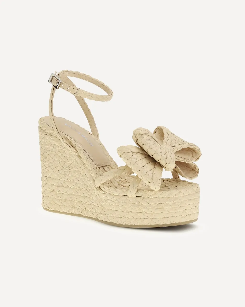 Le Cadeau Bow Wedge Sandals