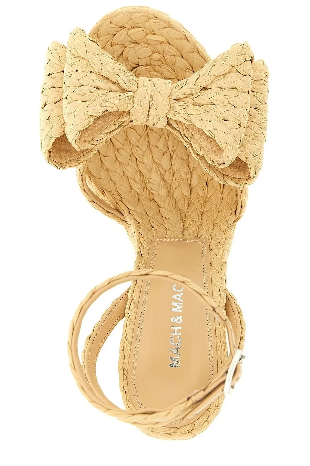 Mach & Mach Le Cadeau Bow Wedge Sandals