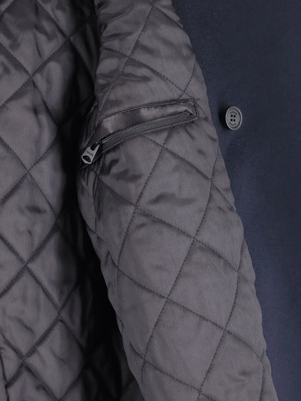 Mackage Colez Shearling Collar Peacoat