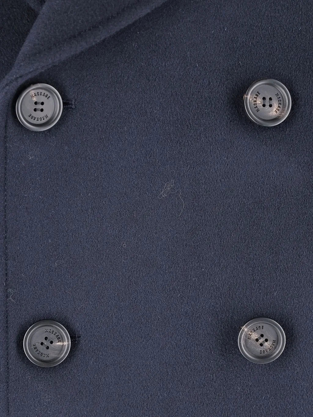 Mackage Colez Shearling Collar Peacoat