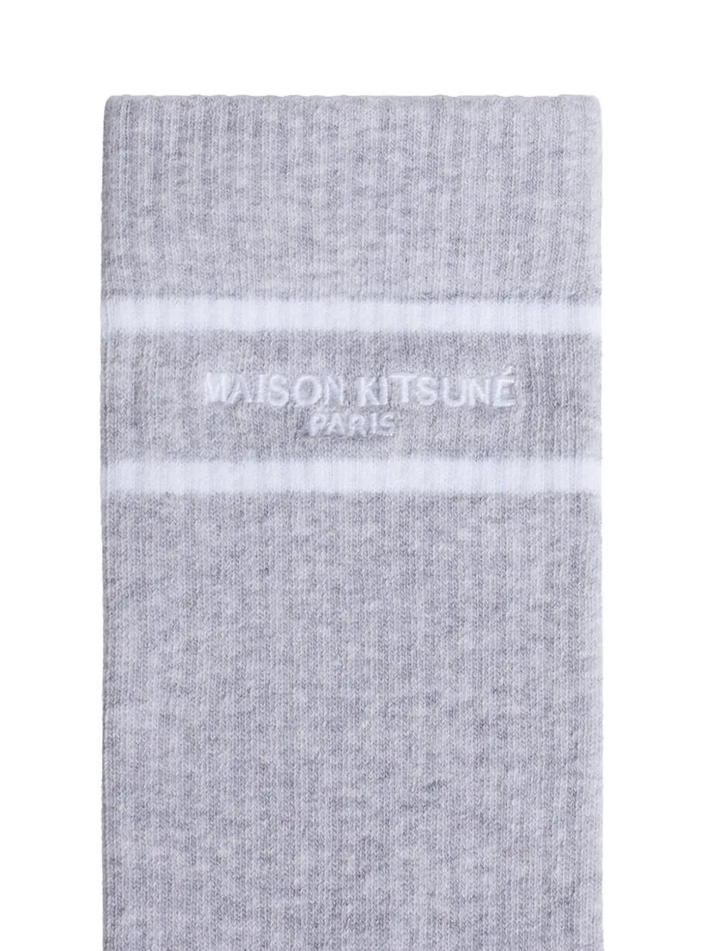 Maison Kitsuné Logo Stripe Socks