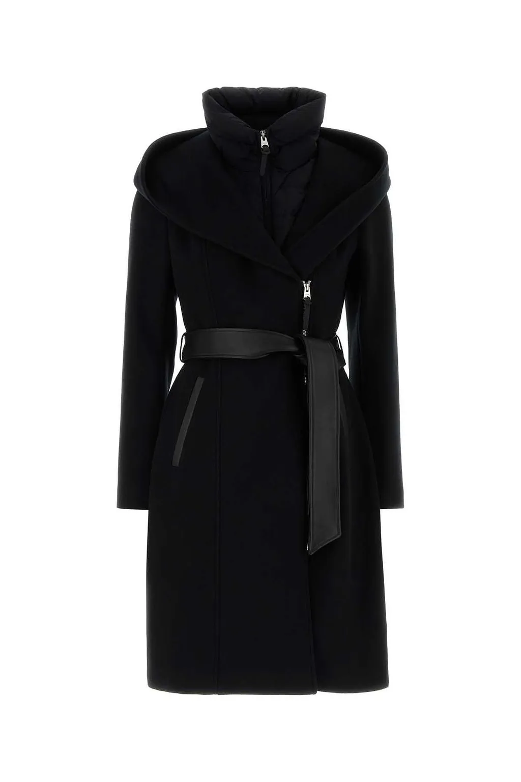 Mackage Shia Belted Funnel-Neck Coat