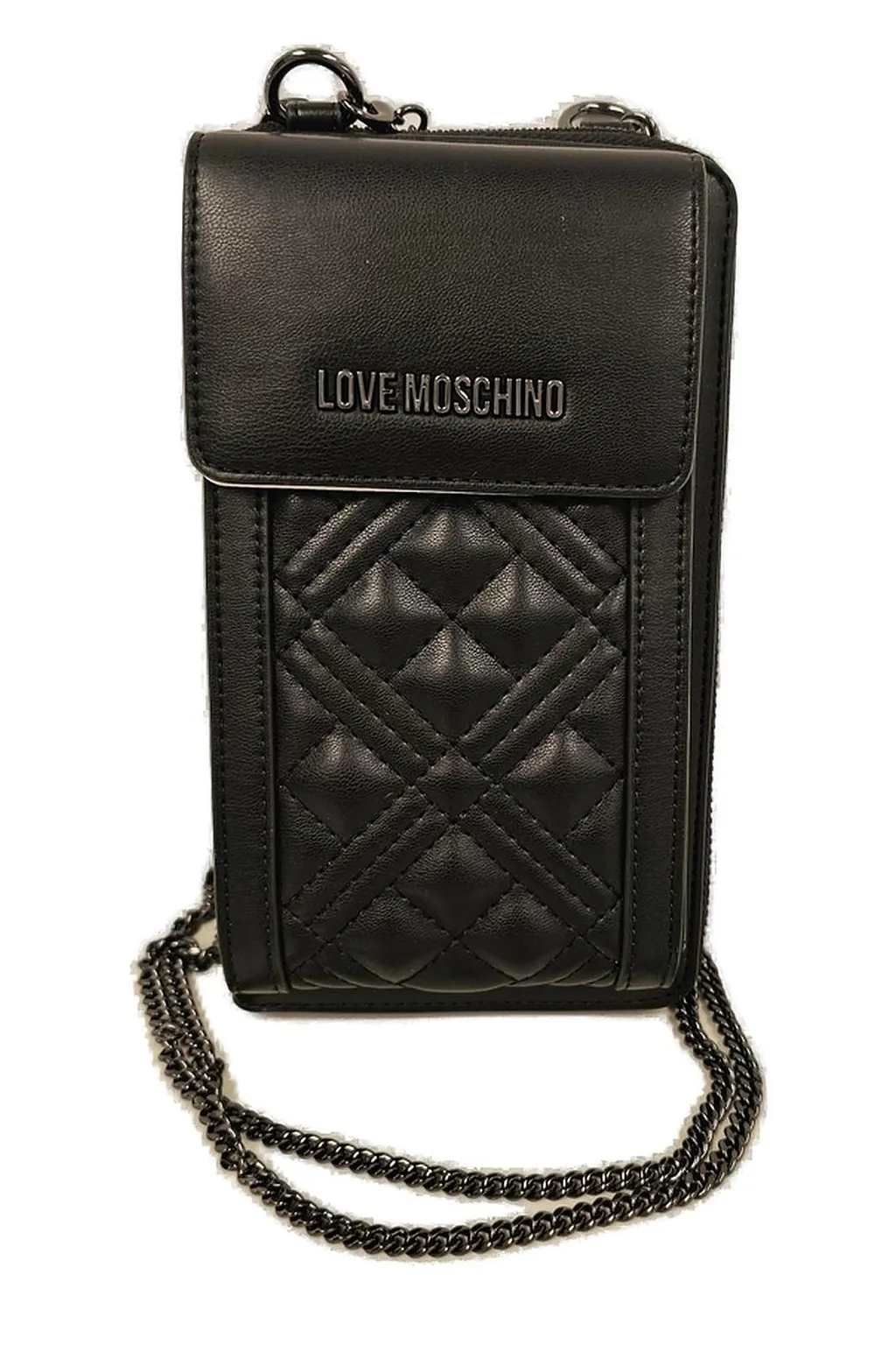 Love Moschino Chain-Link Zipped Wallet