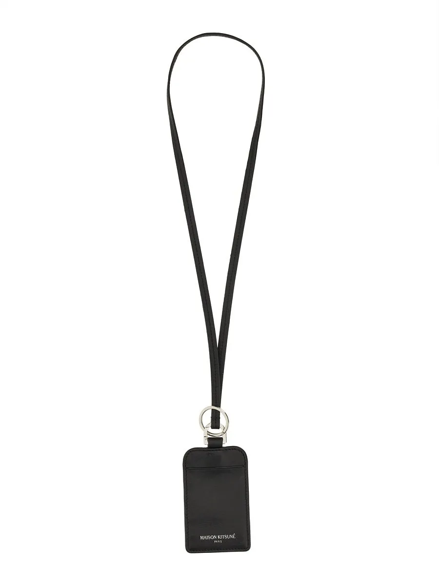 Maison Kitsuné Shoulder Strap Card Holder