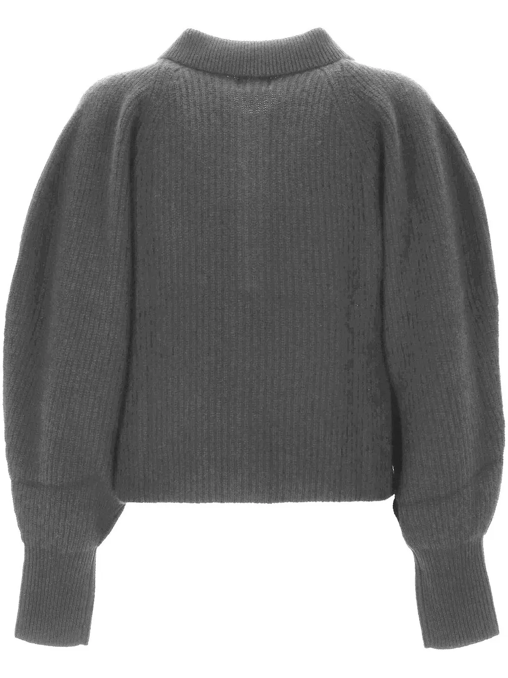 Madeleine Thompson Ribbed Button-Up Sweater