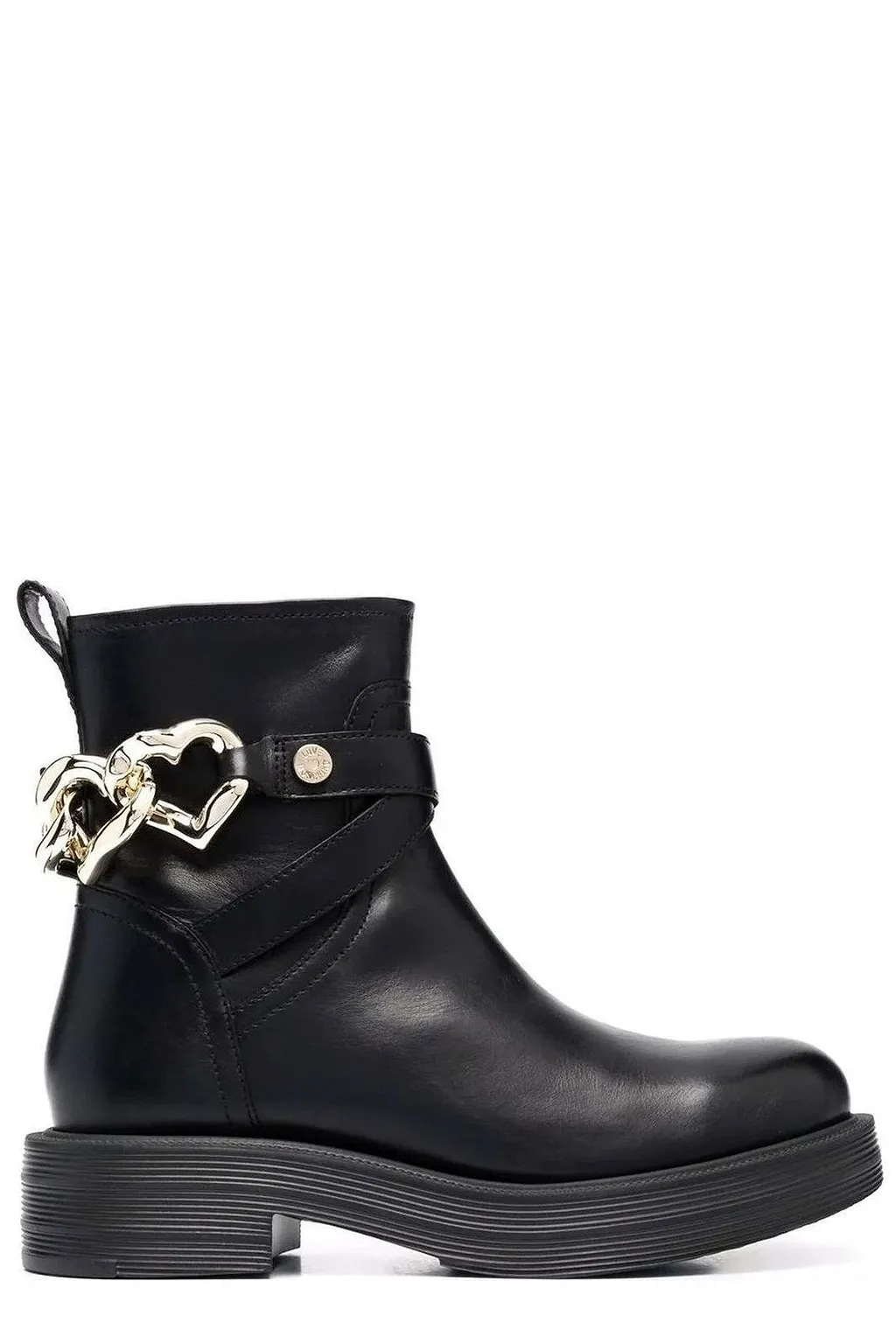 Love Moschino Heart Charm Zipped Ankle Boots