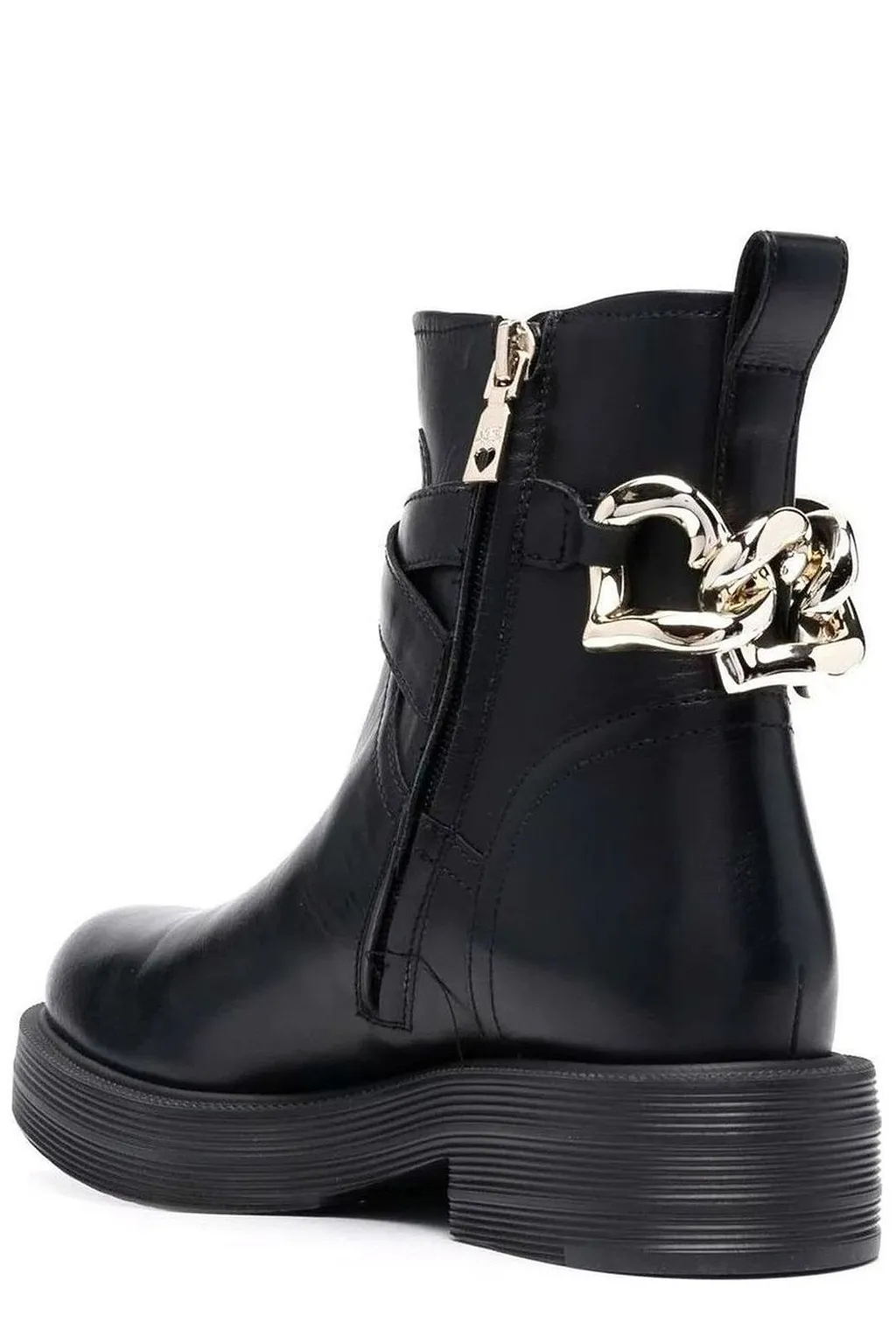 Love Moschino Heart Charm Zipped Ankle Boots