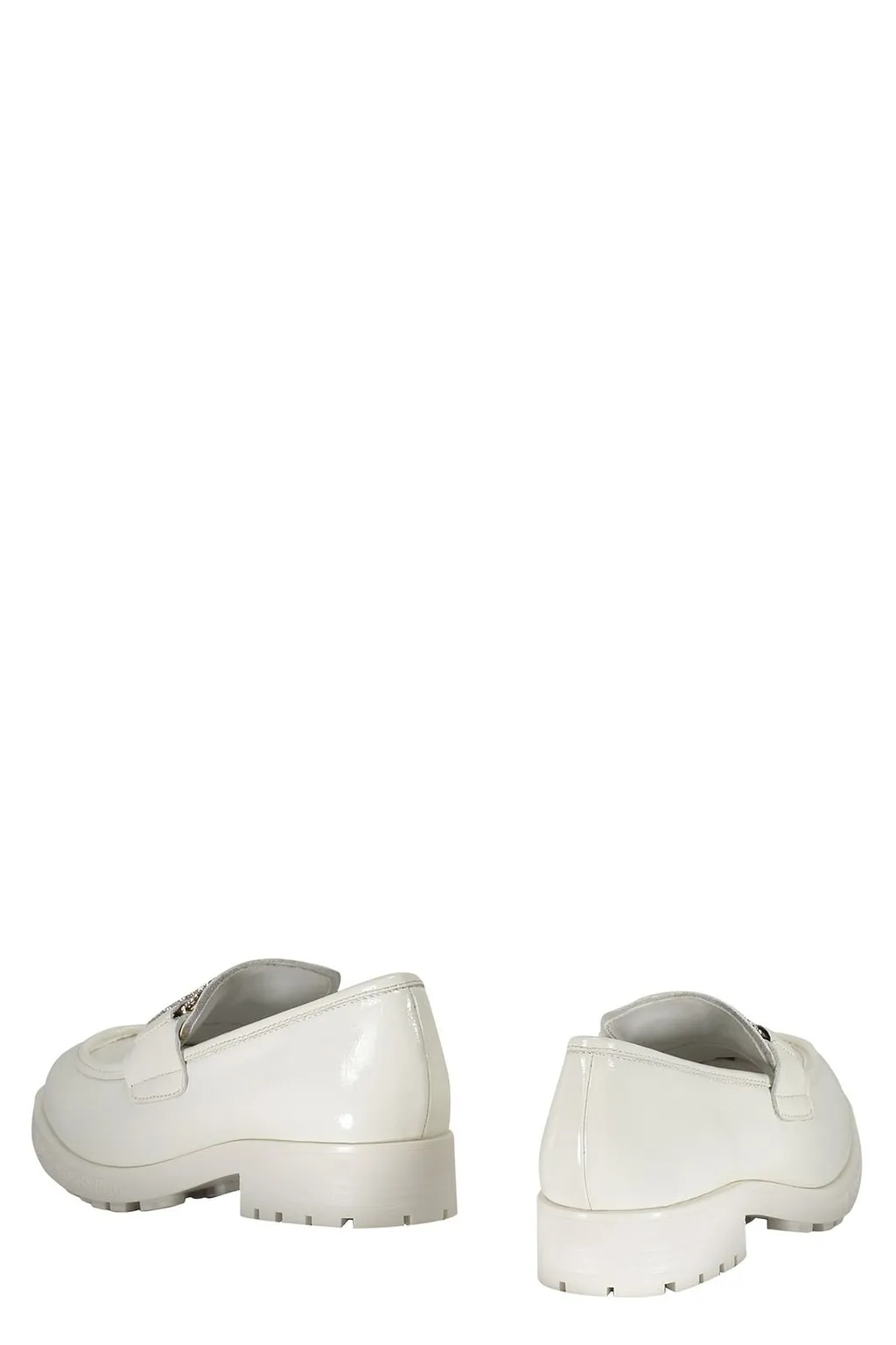 Love Moschino Logo Embellished Mocassins
