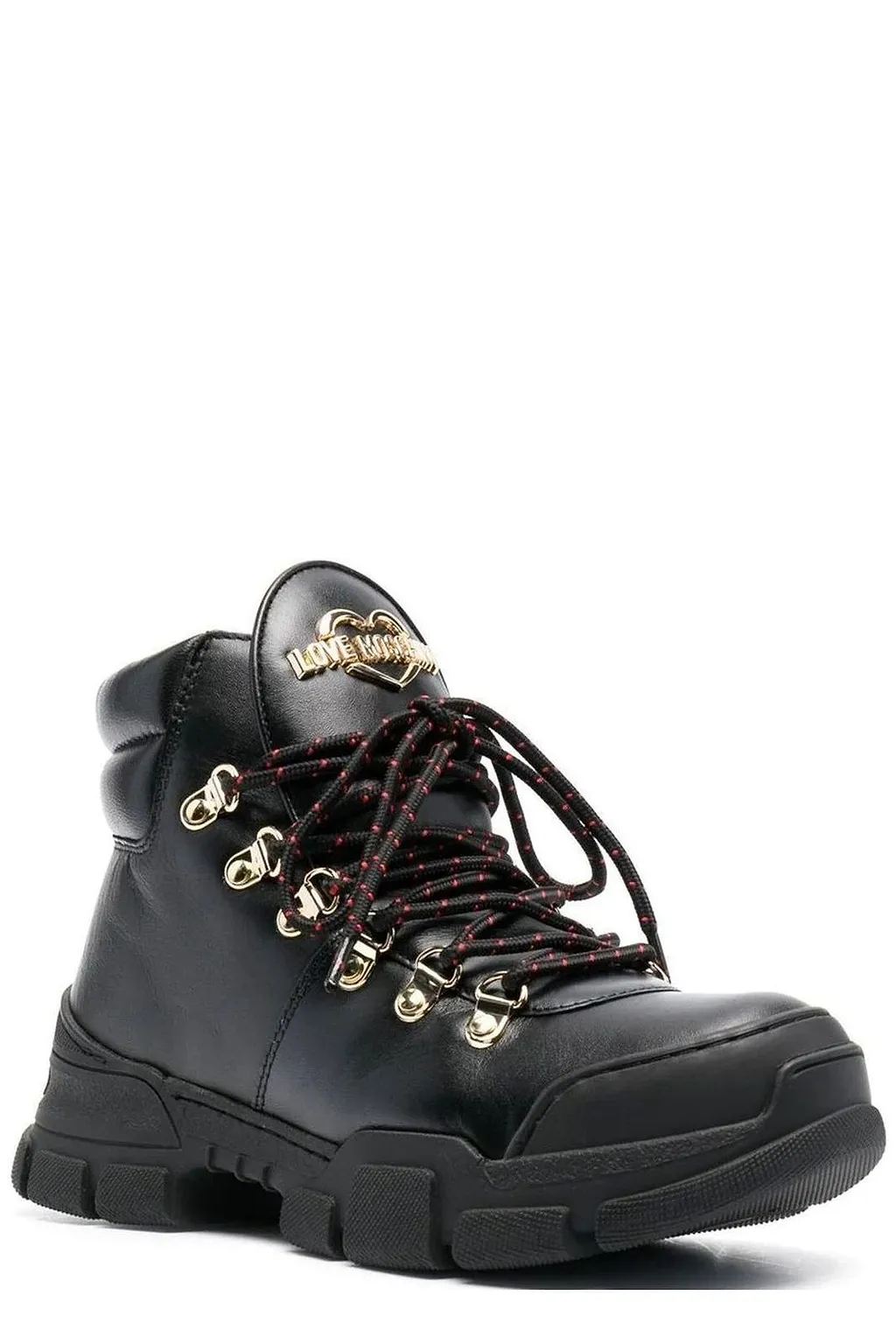 Love Moschino Logo-Plaque Low-Top Ankle Boots