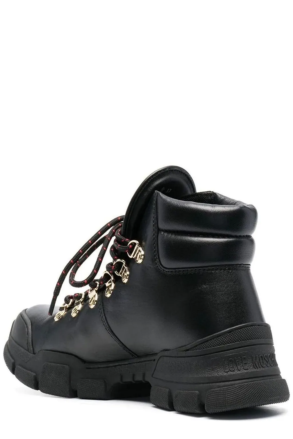 Love Moschino Logo-Plaque Low-Top Ankle Boots