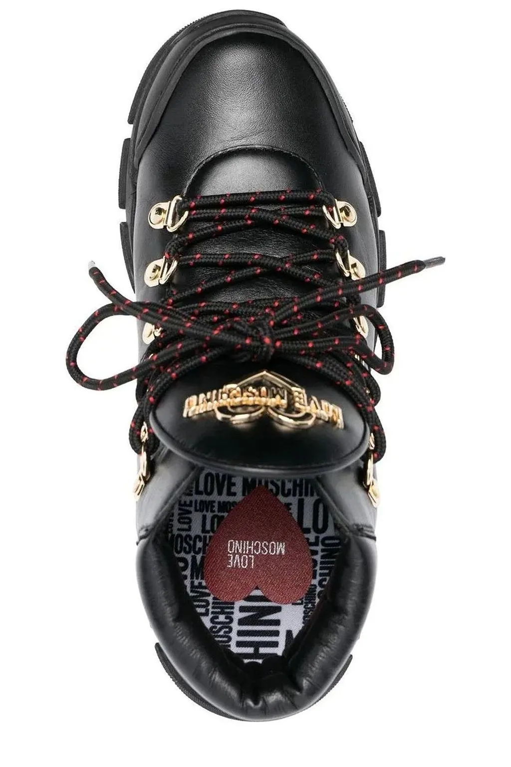 Love Moschino Logo-Plaque Low-Top Ankle Boots
