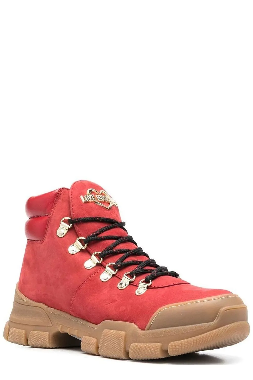 Love Moschino Logo-Plaque Low-Top Hiking Boots