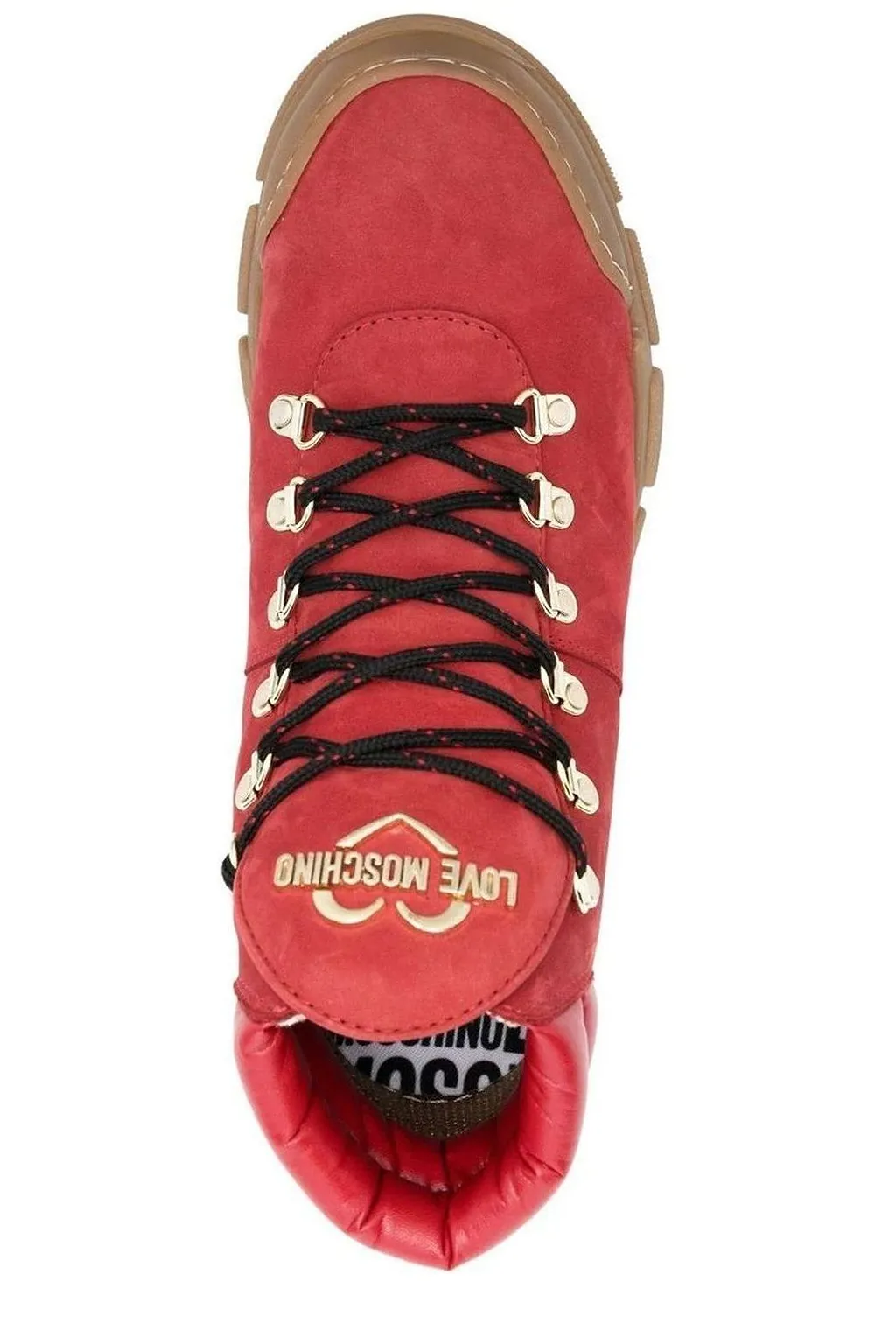 Love Moschino Logo-Plaque Low-Top Hiking Boots