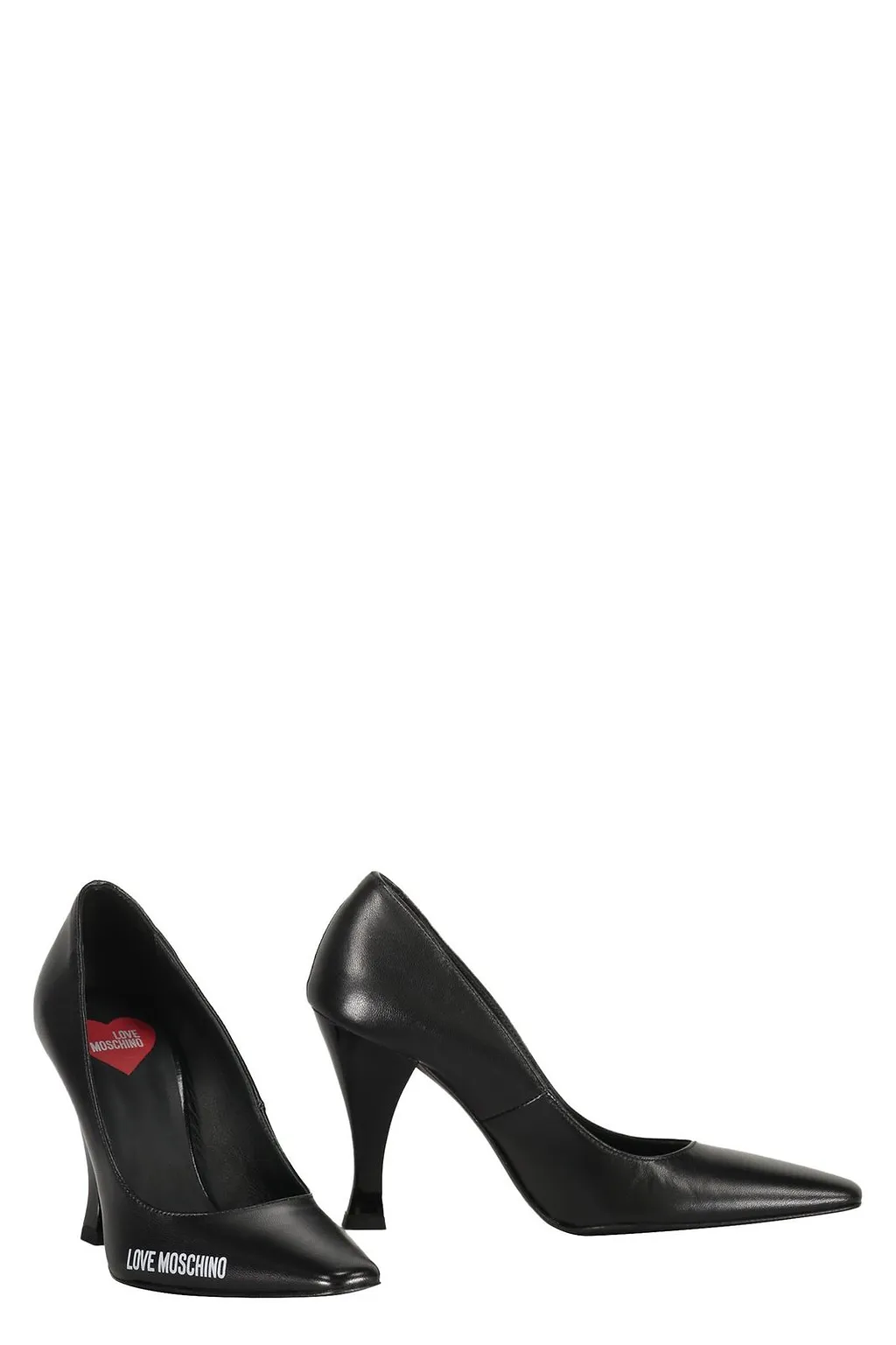 Love Moschino Logo Printed Pointed Toe Pumps