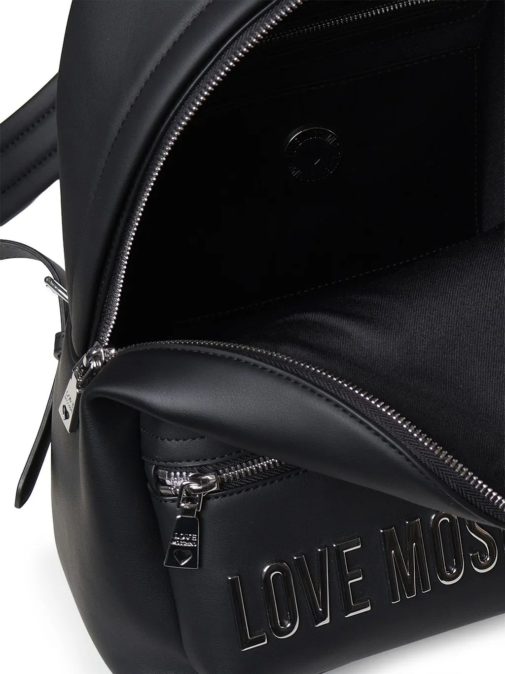 Love Moschino Logo Zip Pocket Backpack