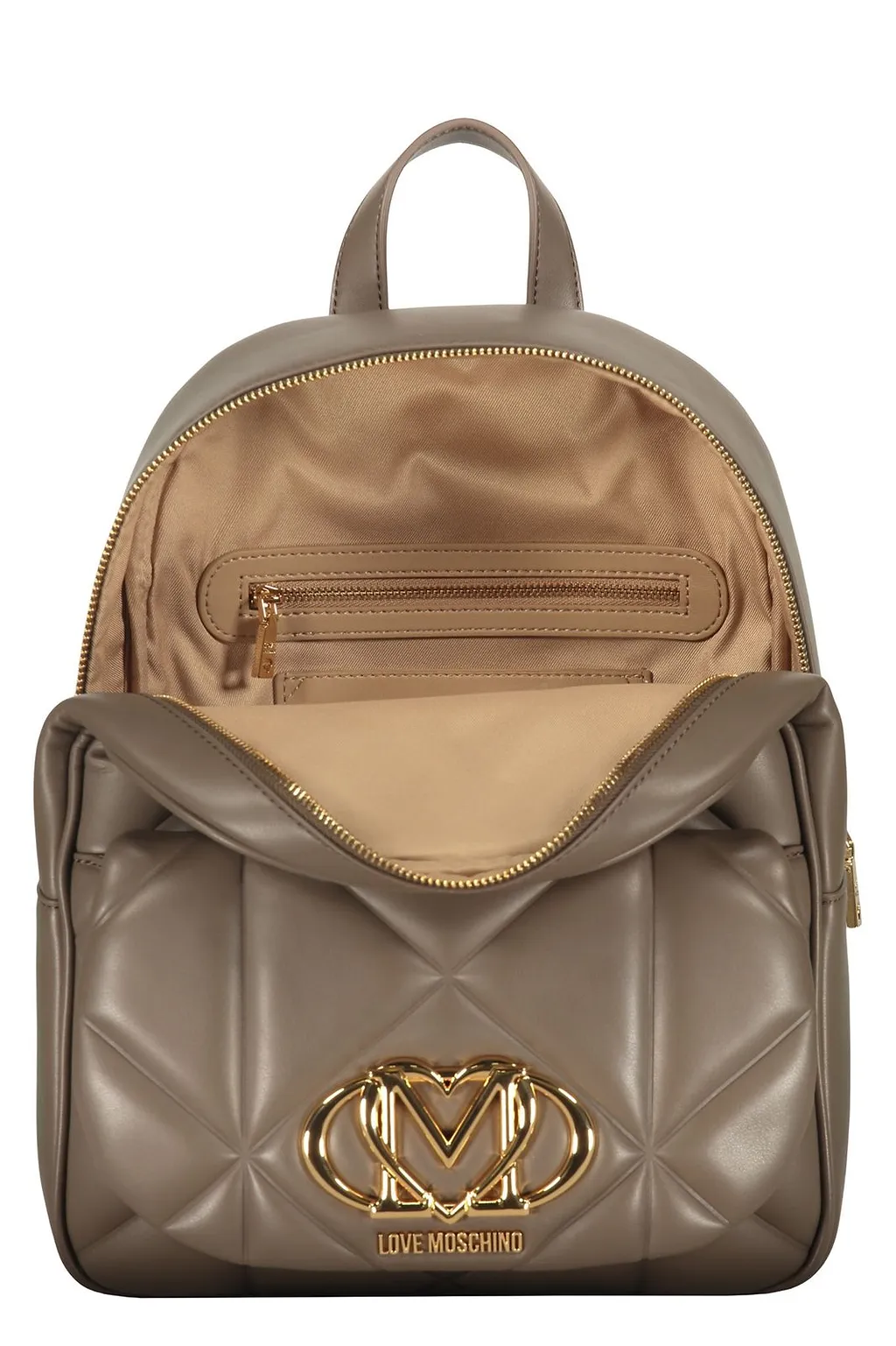 Love Moschino Quilted Logo Backpack