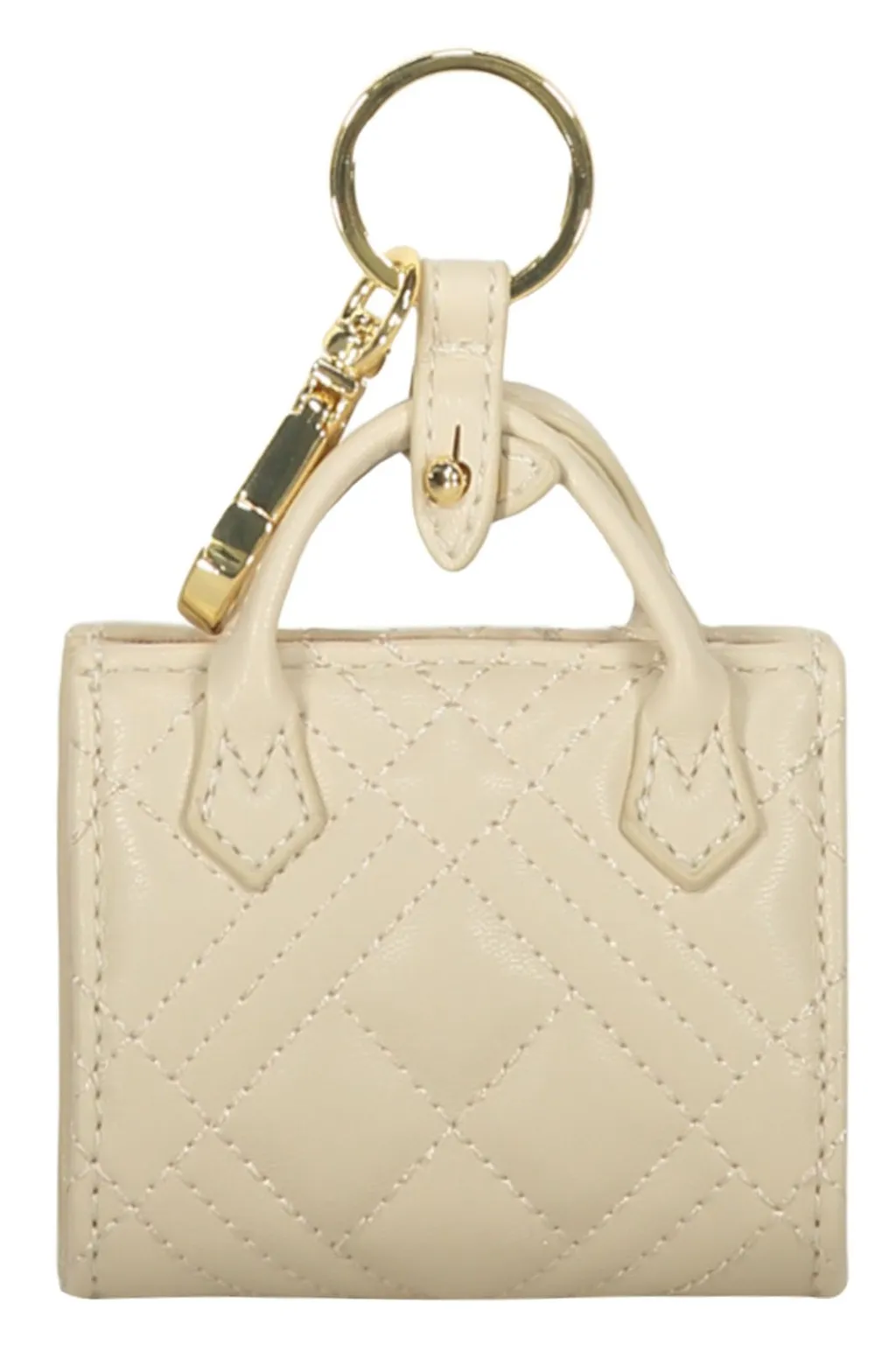 Love Moschino Quilted Mini Bag Keychain