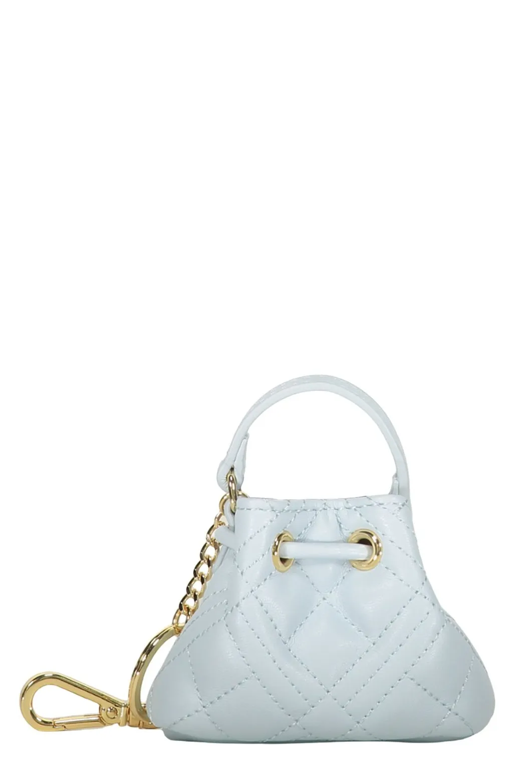 Love Moschino Quilted Mini Bag Keychain