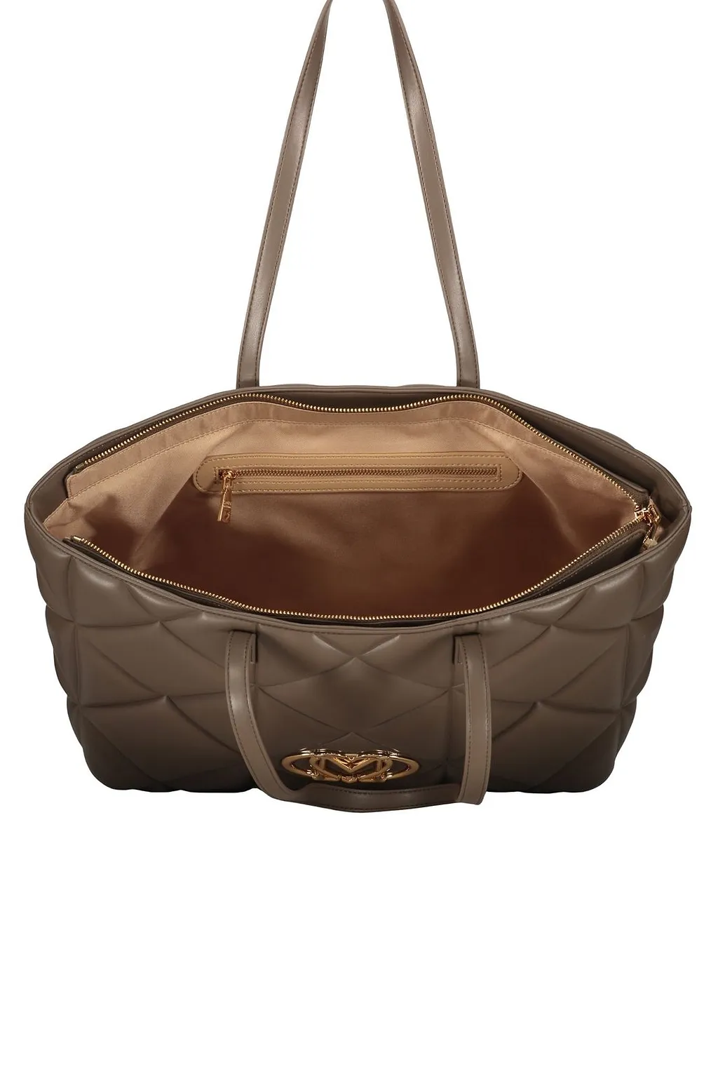 Love Moschino Quilted Logo Tote Bag