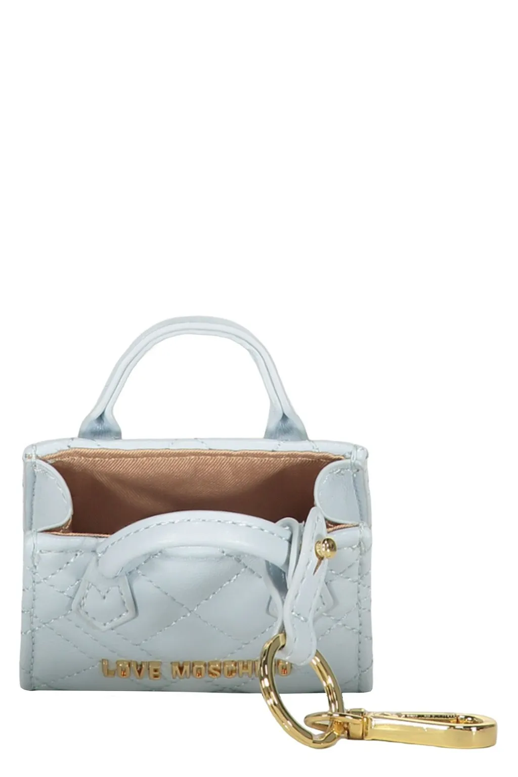 Love Moschino Quilted Mini Bag Keyring