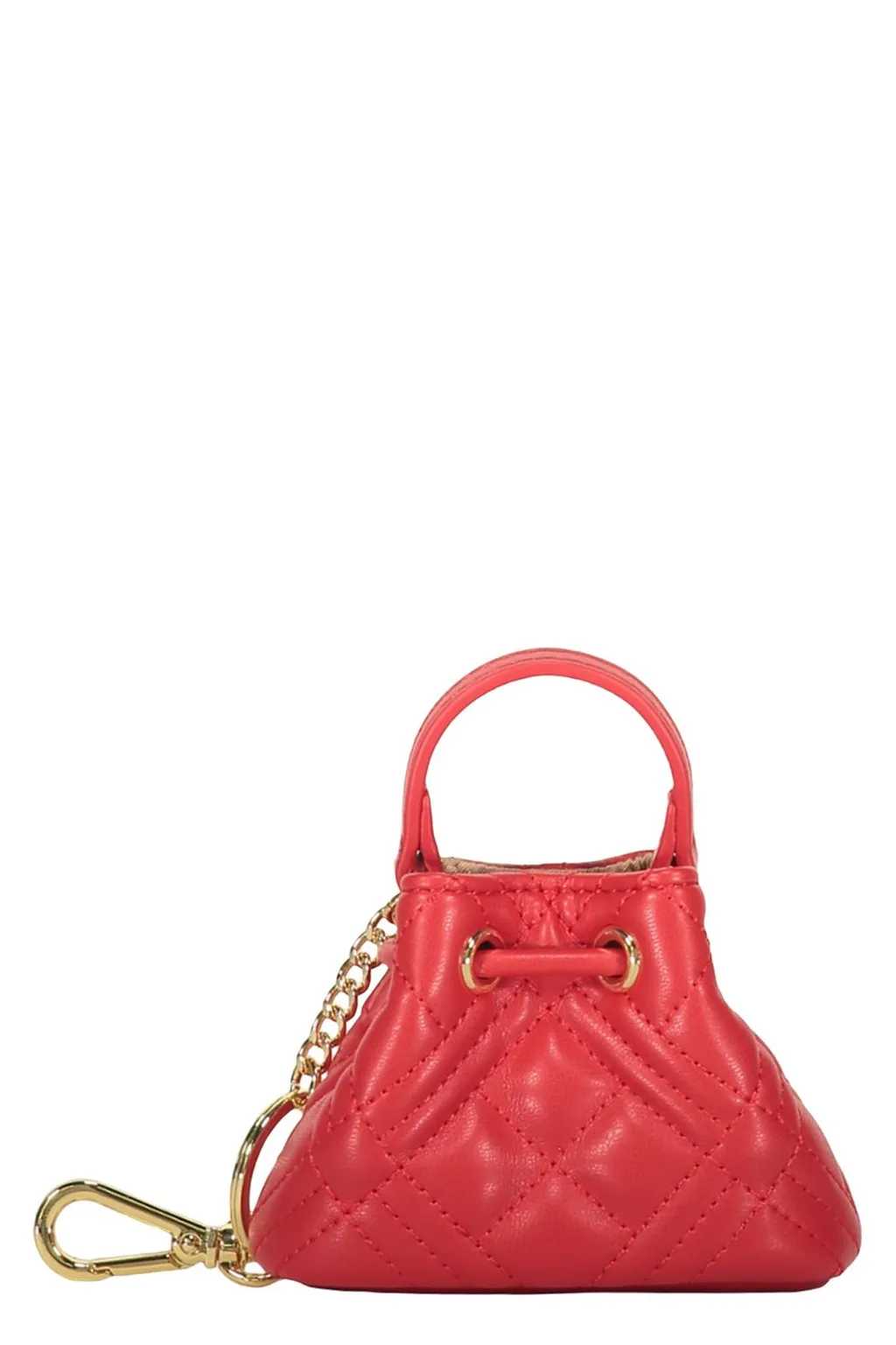 Love Moschino Quilted Mini Bucket Keychain