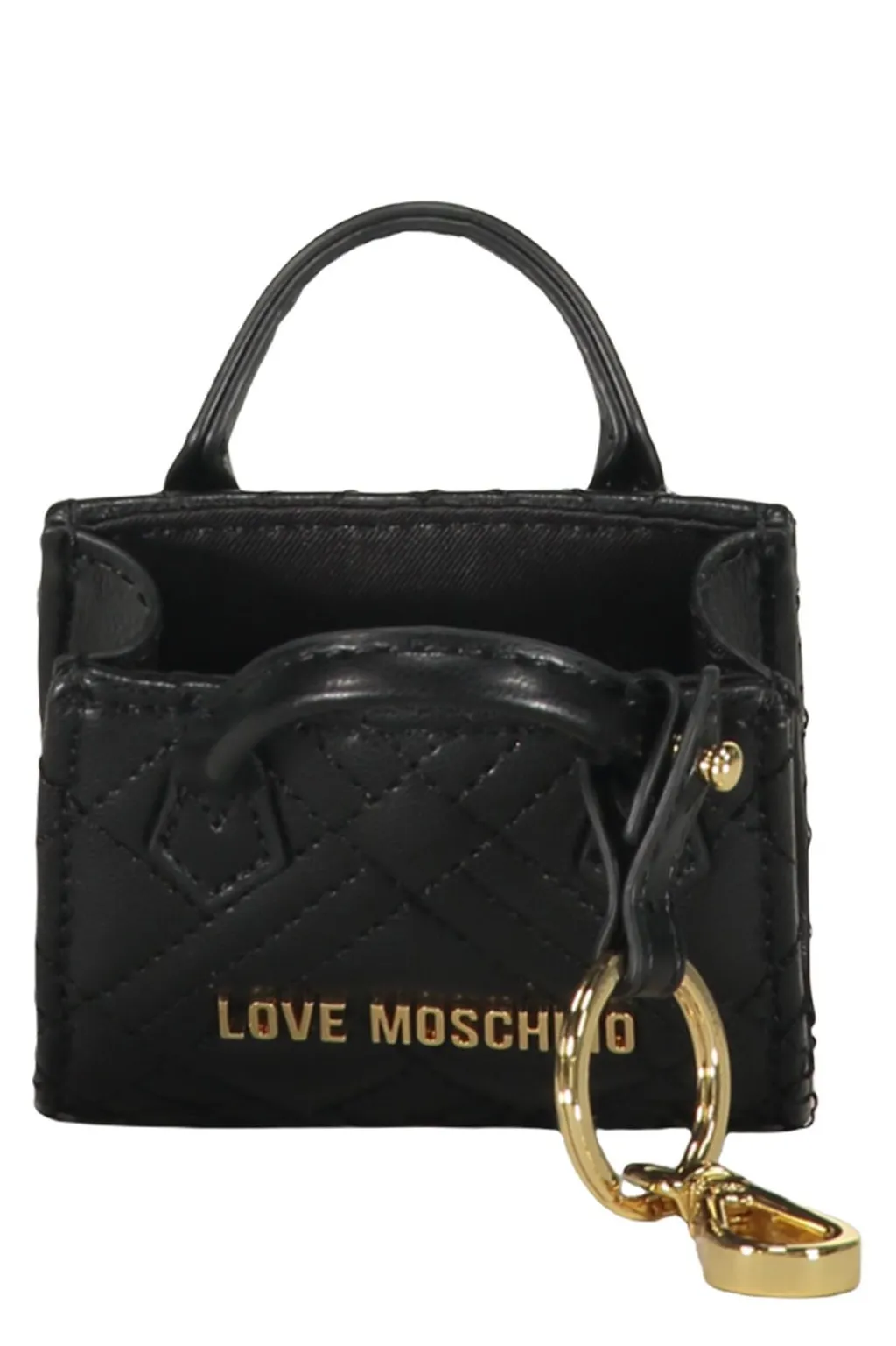 Love Moschino Quilted Mini Bag Keyring