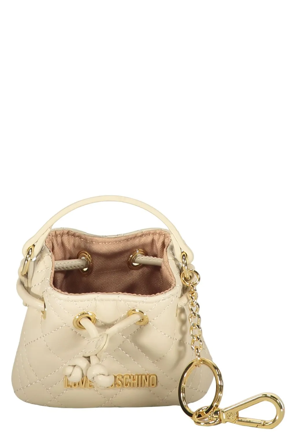 Love Moschino Quilted Mini Bag Keyring