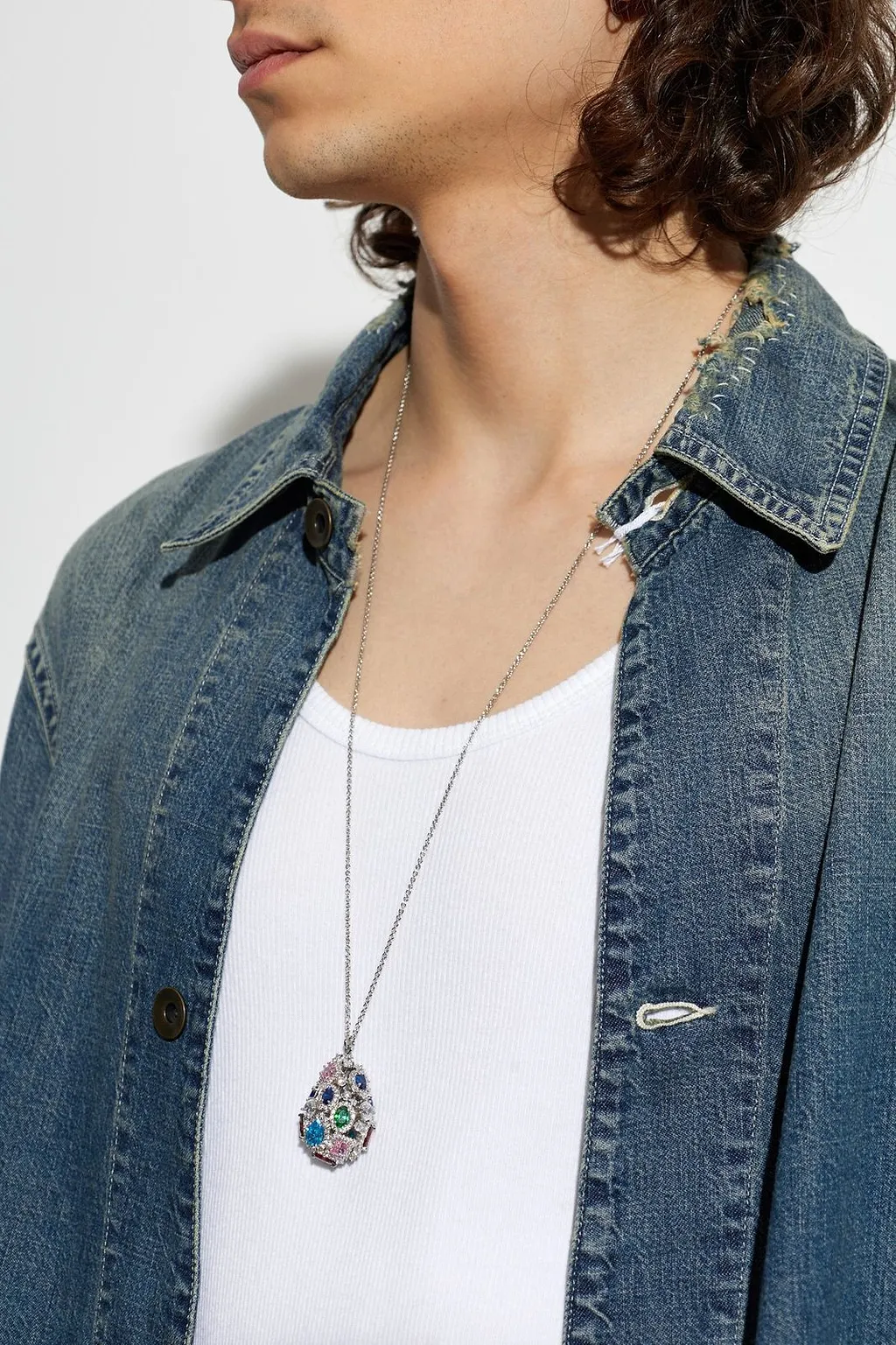 Maison Margiela Crystal Pendant Necklace