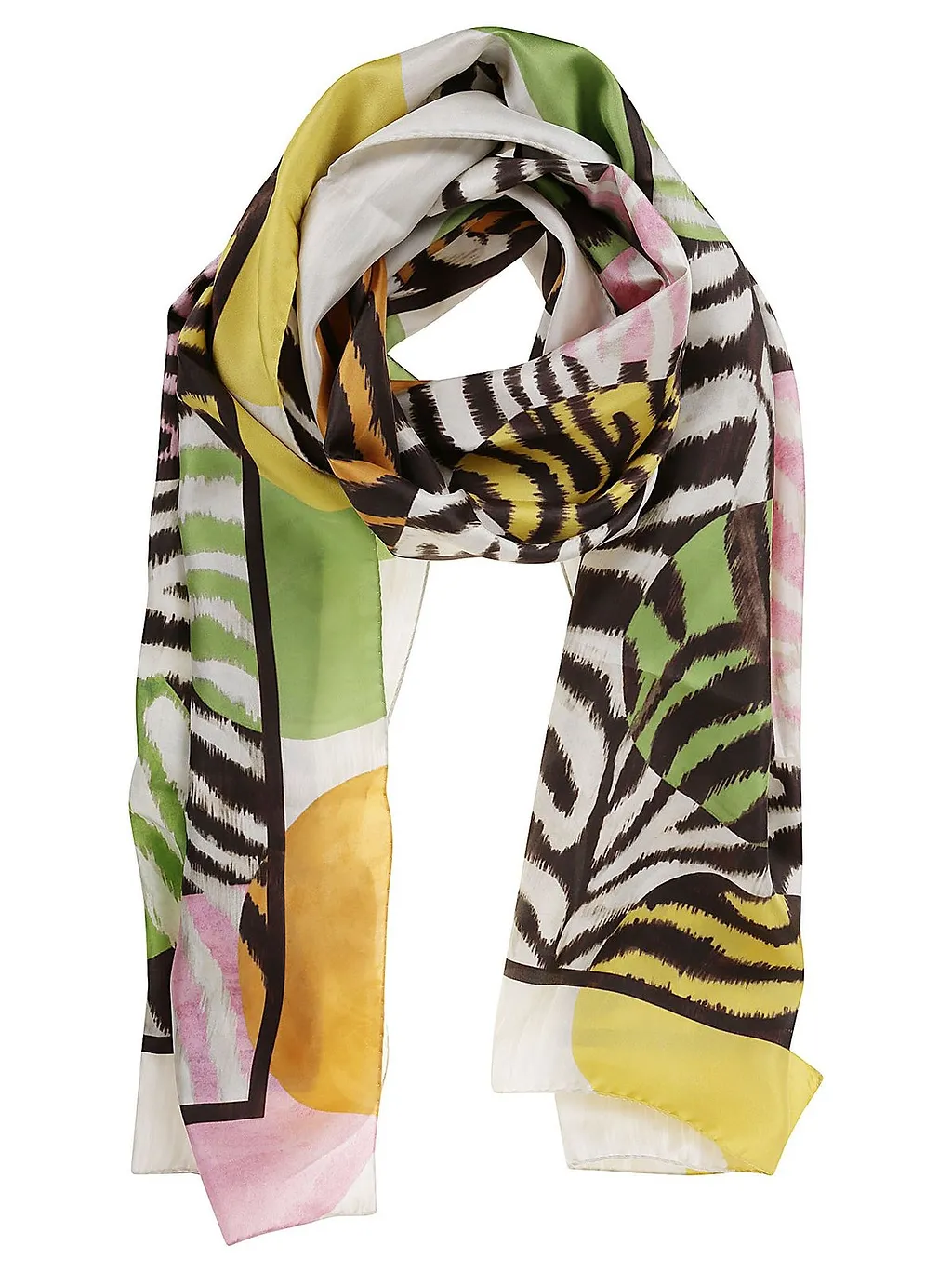 Maliparmi Abstract Print Scarf