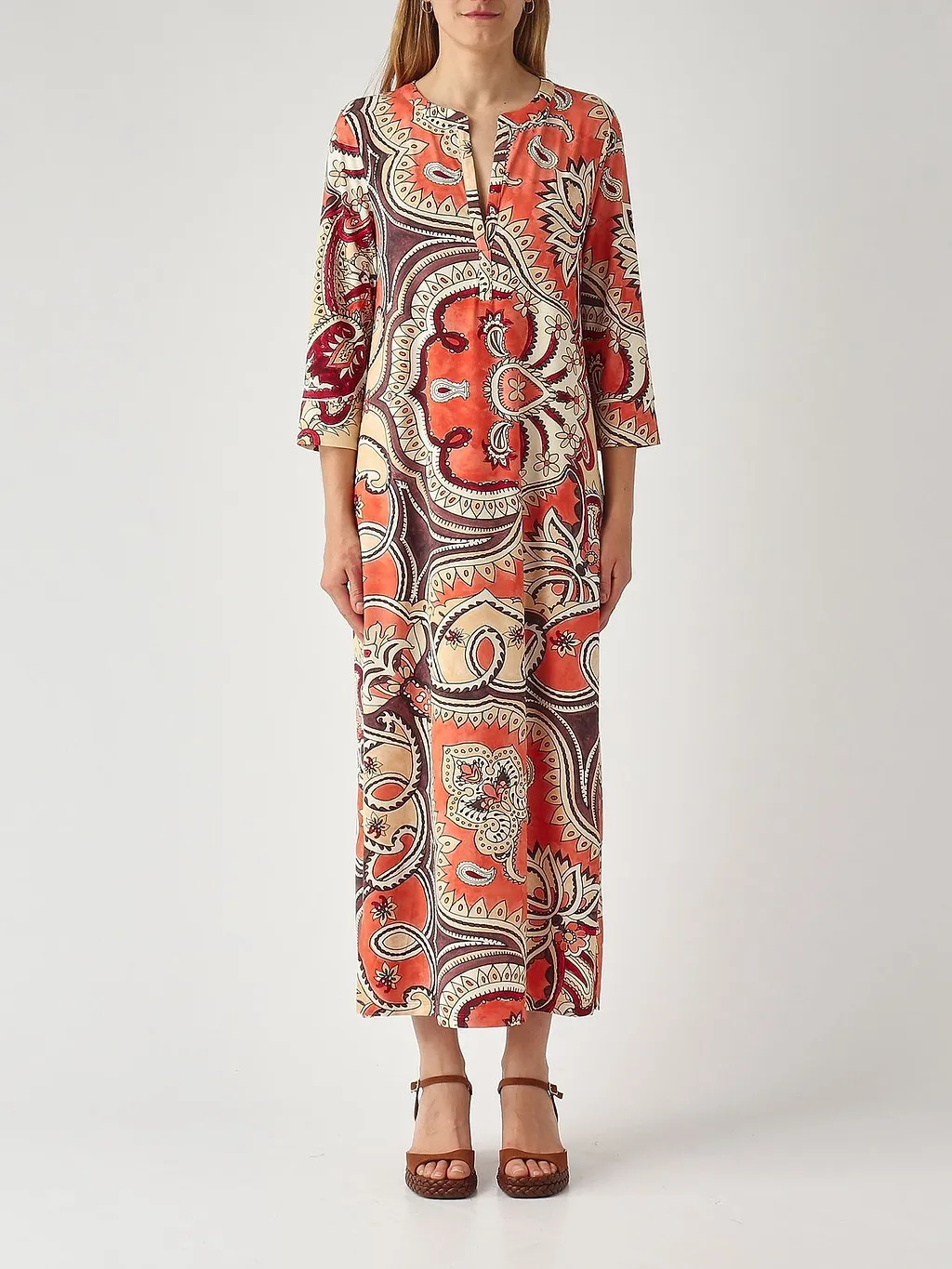 Maliparmi Hippie Lotus Printed Dress