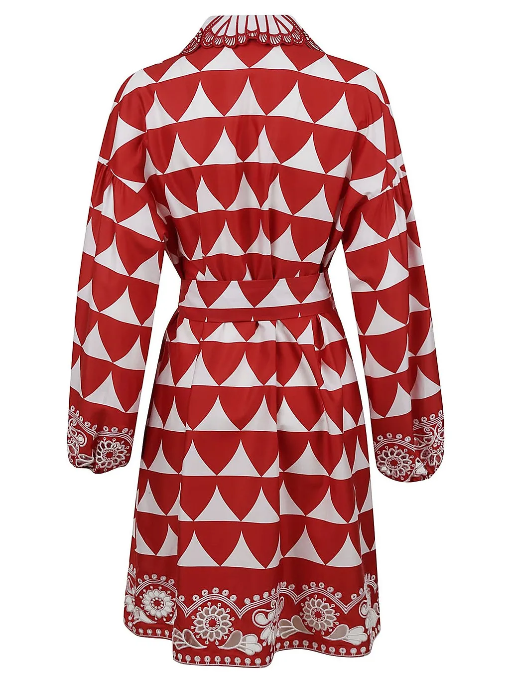 Printed Belted Shirt Dress