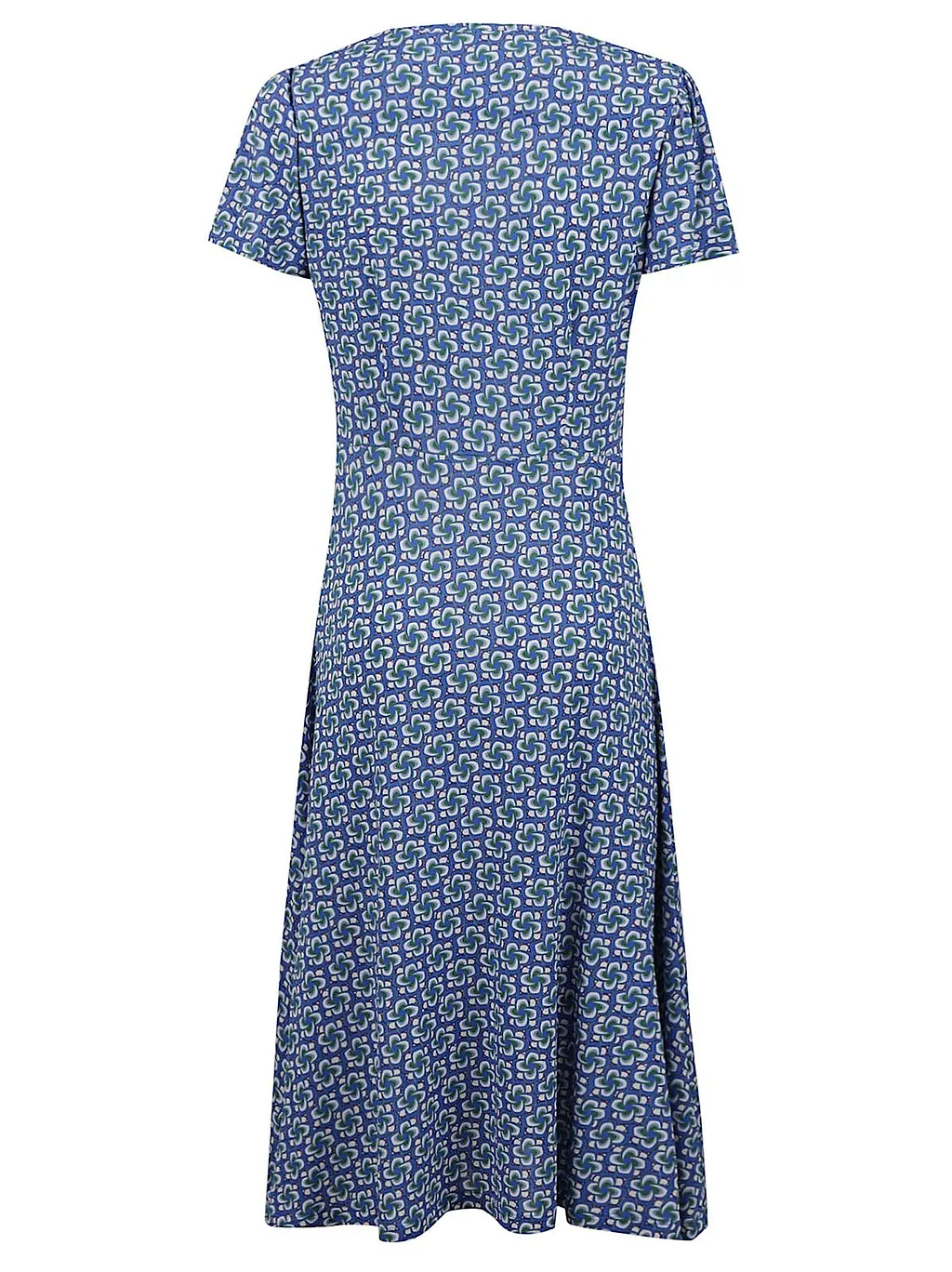 Maliparmi Printed V-Neck Midi Dress