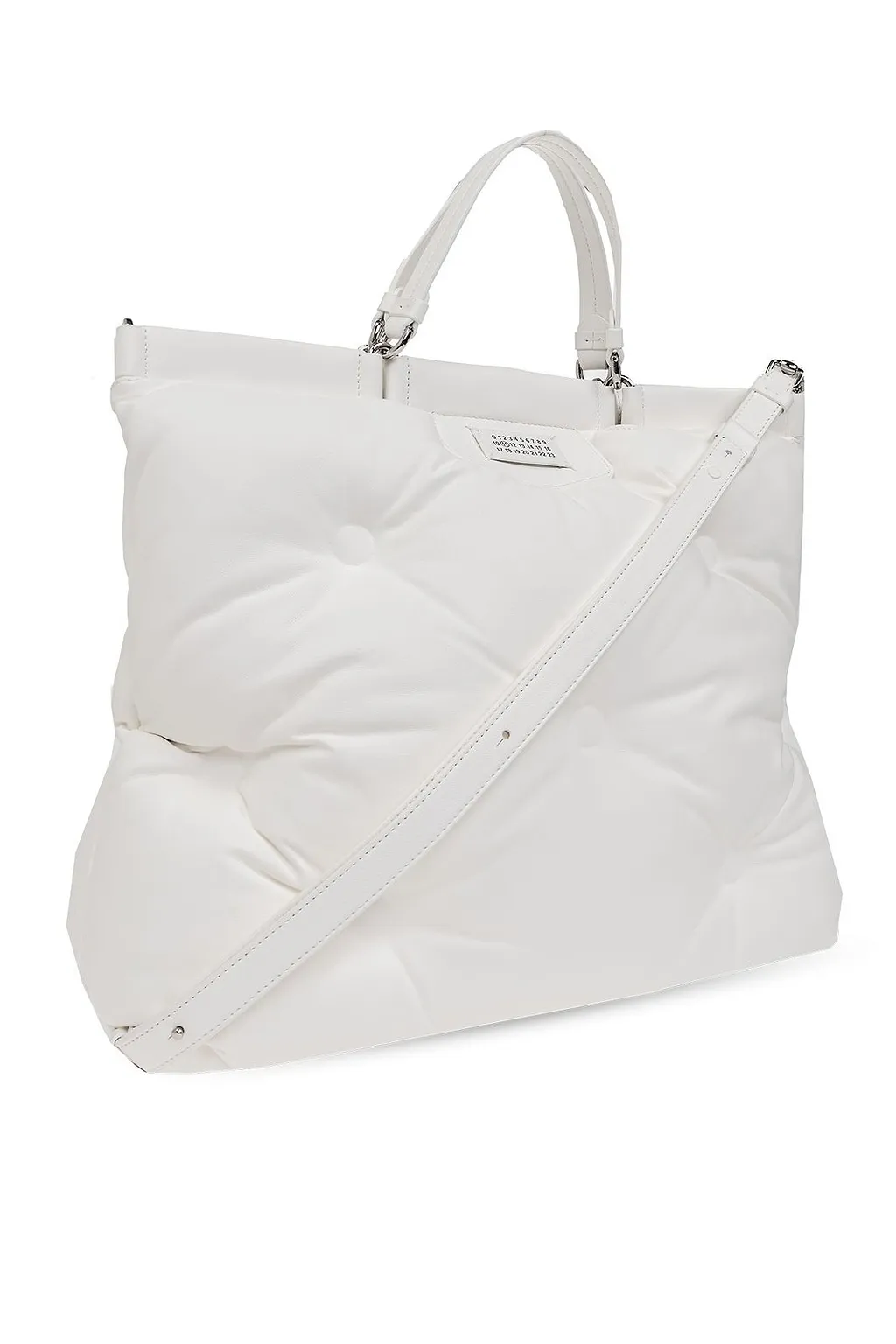 Maison Margiela Logo Patch Quilted Tote Bag
