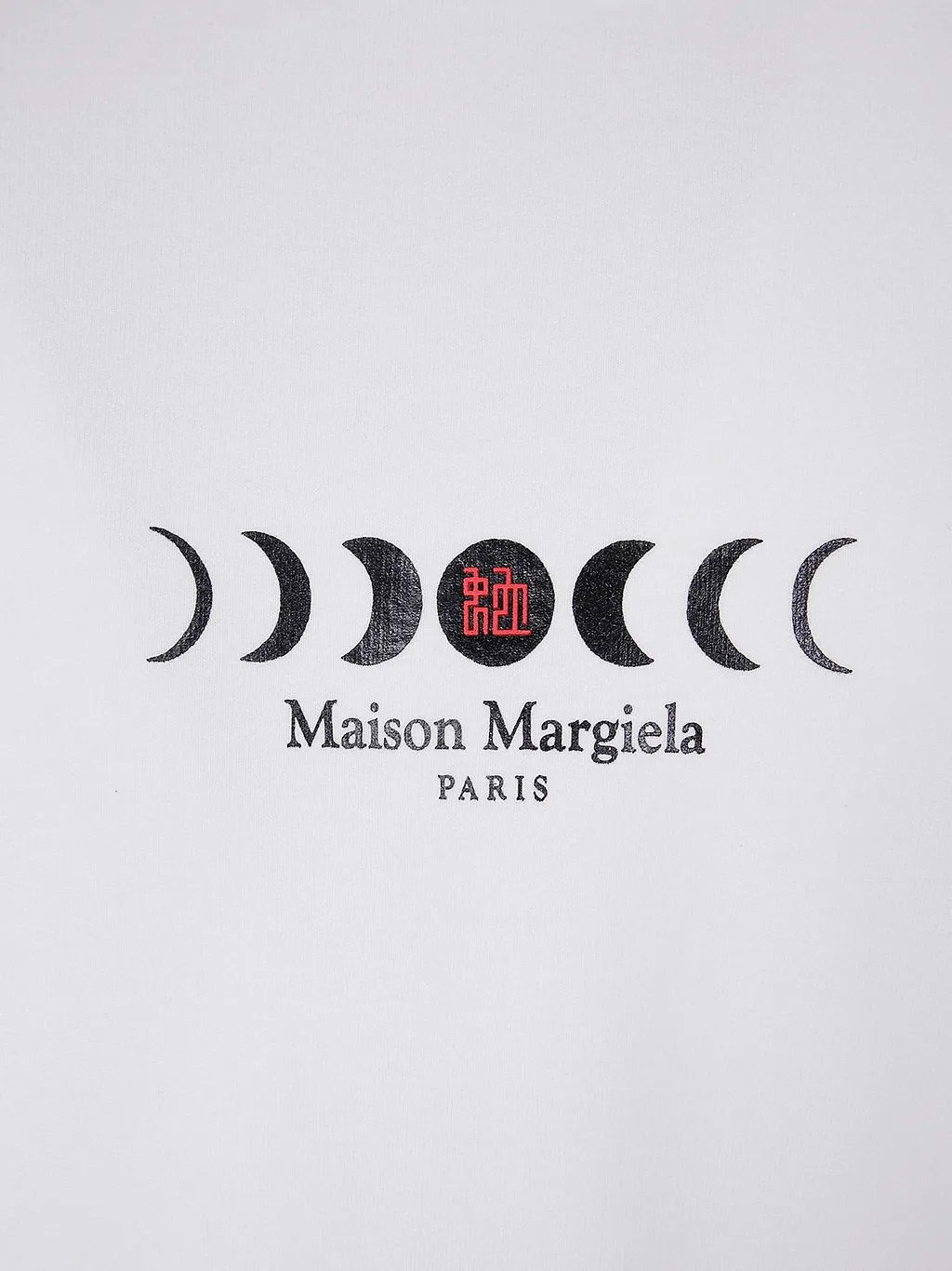 Maison Margiela Logo Printed Long-Sleeved Hoodie