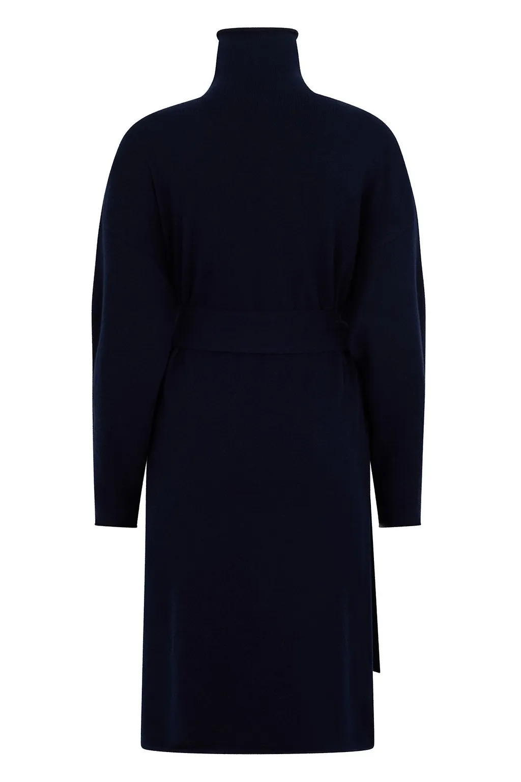 Malo Belted Turtleneck Knitted Dress