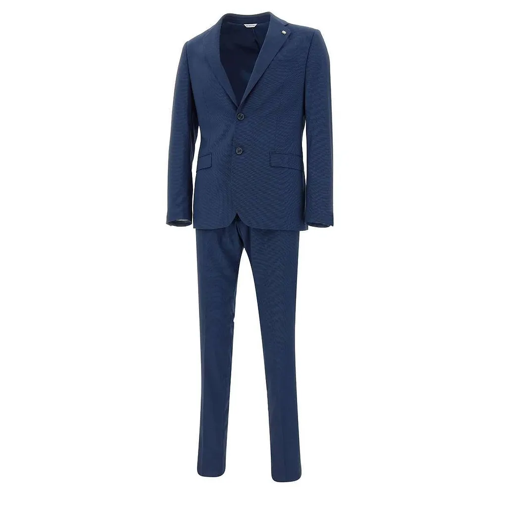 Manuel Ritz Micro Dot Slim Fit Suit