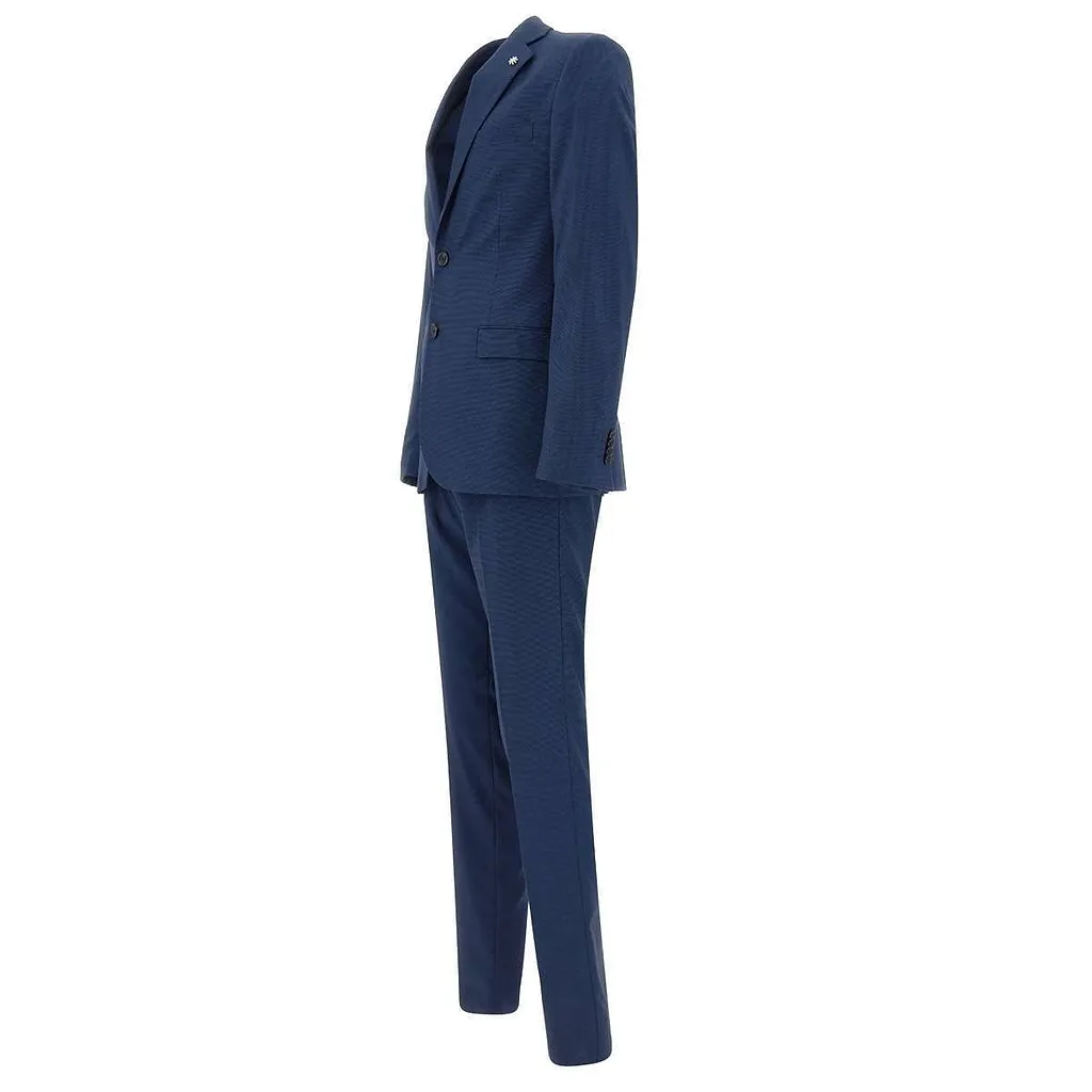 Manuel Ritz Micro Dot Slim Fit Suit