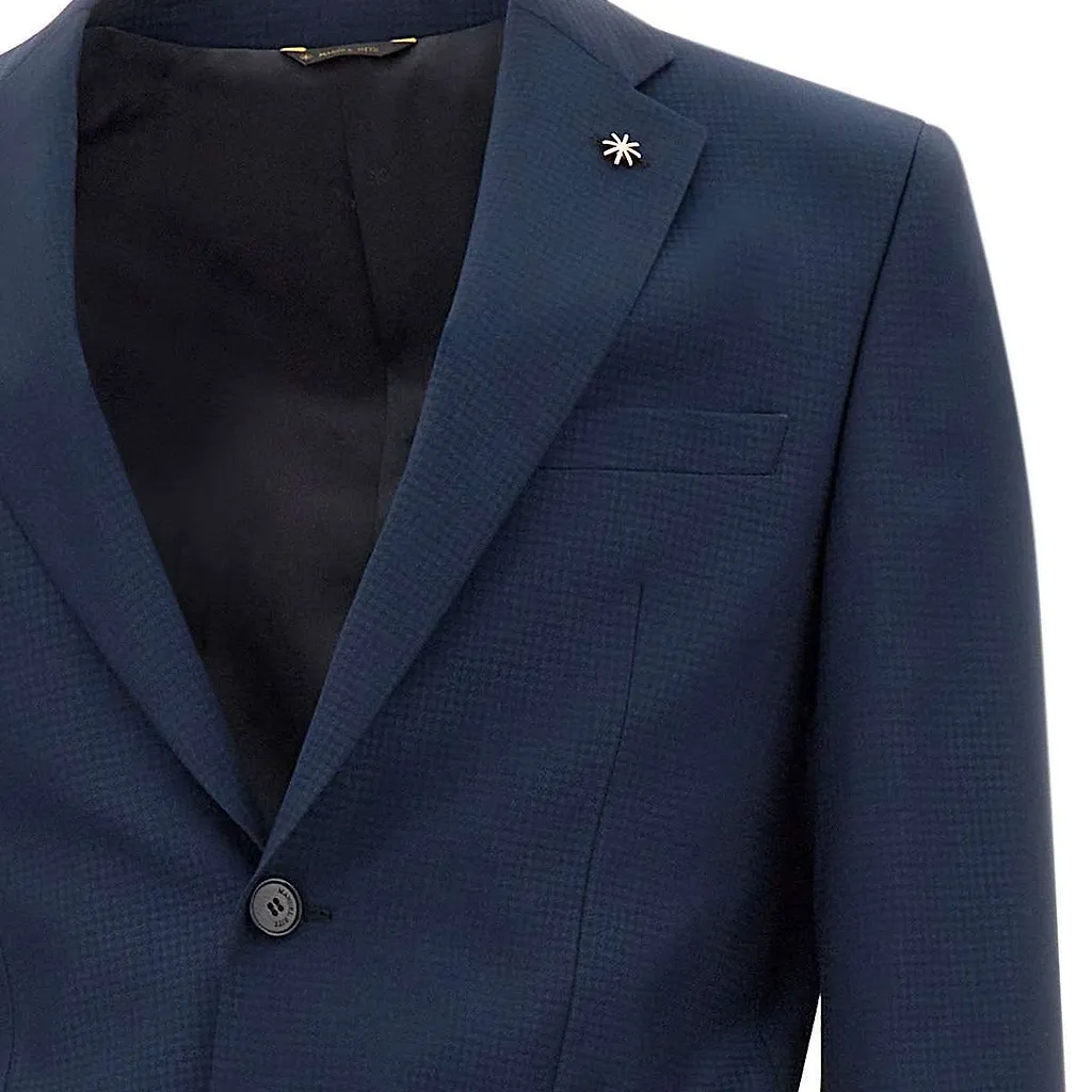 Manuel Ritz Micro Houndstooth Two Piece Suit