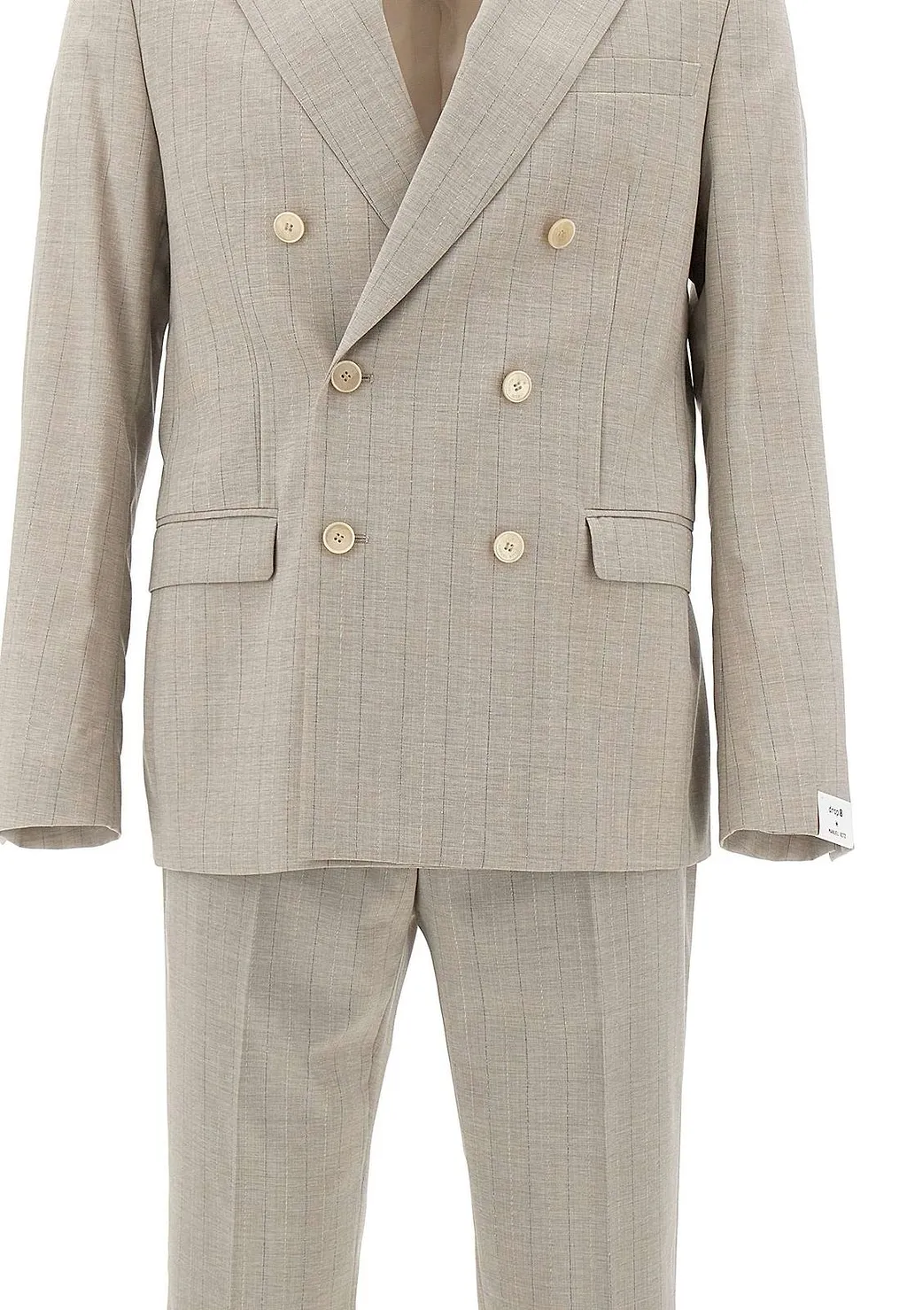 Manuel Ritz Pinstripe Double-Breasted Suit