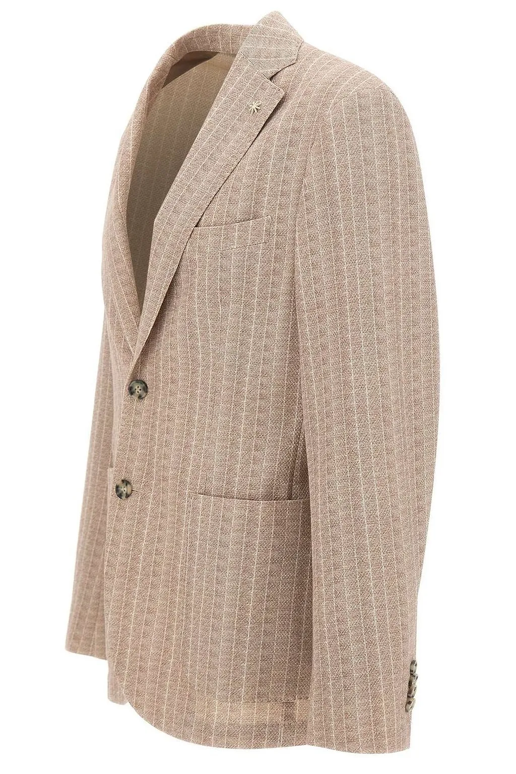 Manuel Ritz Nuvola Striped Jersey Blazer