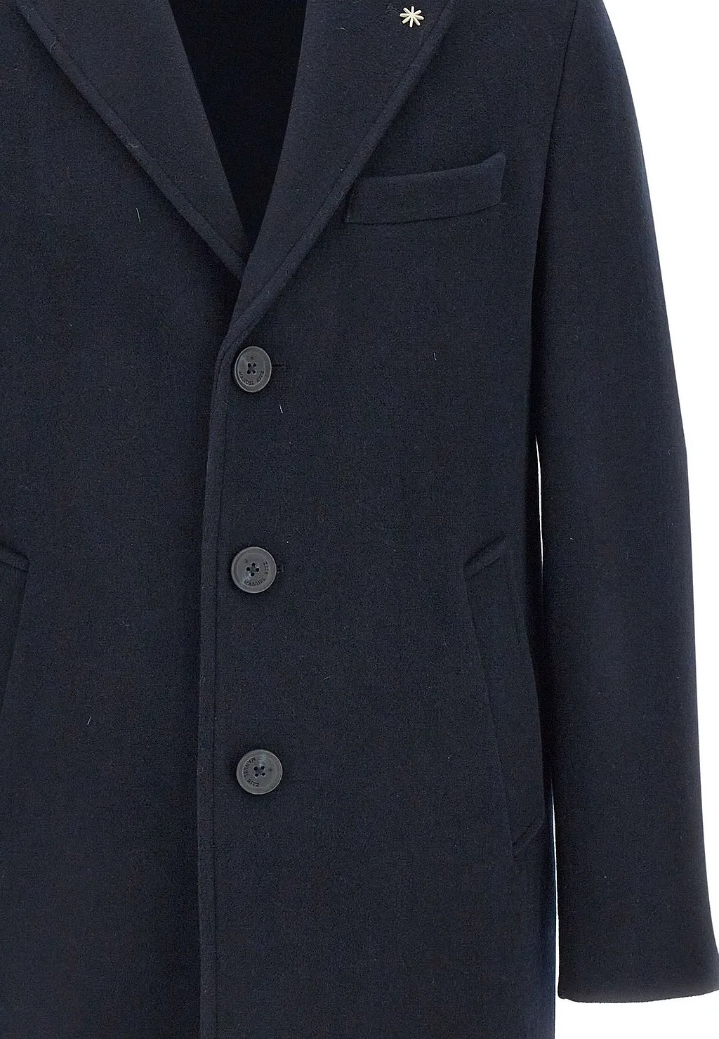 Manuel Ritz Single-Breasted Tailored Coat