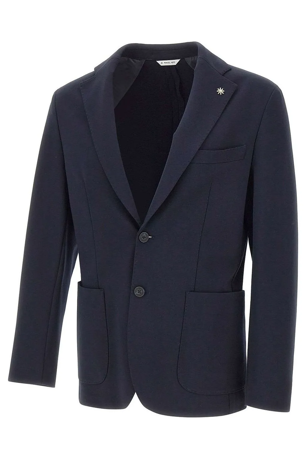 Manuel Ritz Two-Button Patch-Pocket Blazer