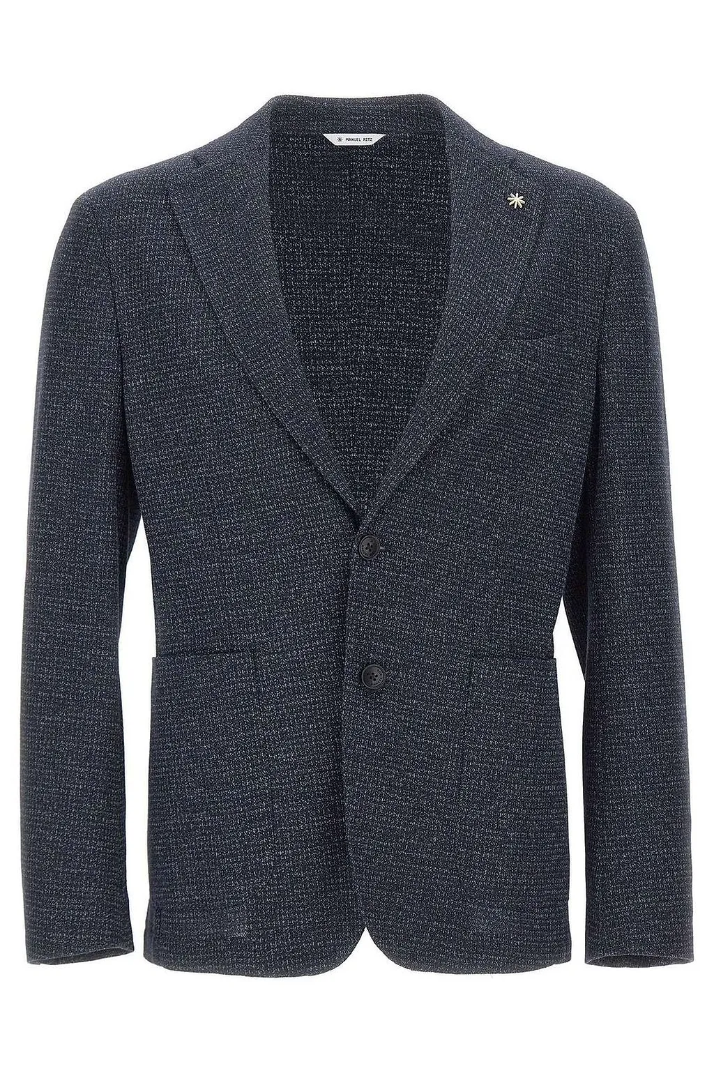 Manuel Ritz Textured Slim Fit Blazer