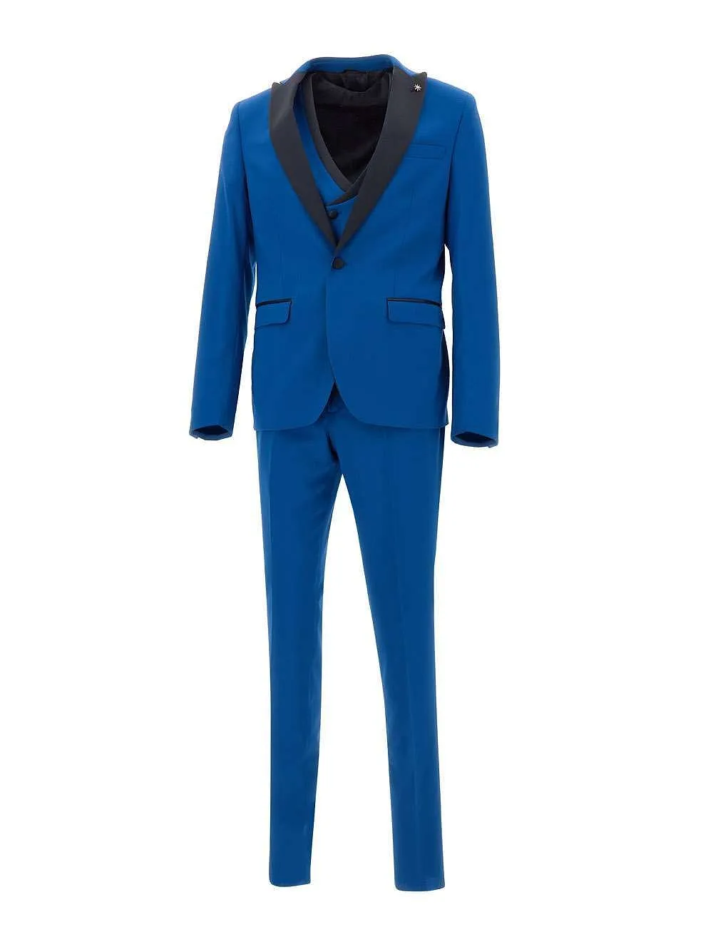 Manuel Ritz Three Piece Slim Fit Suit