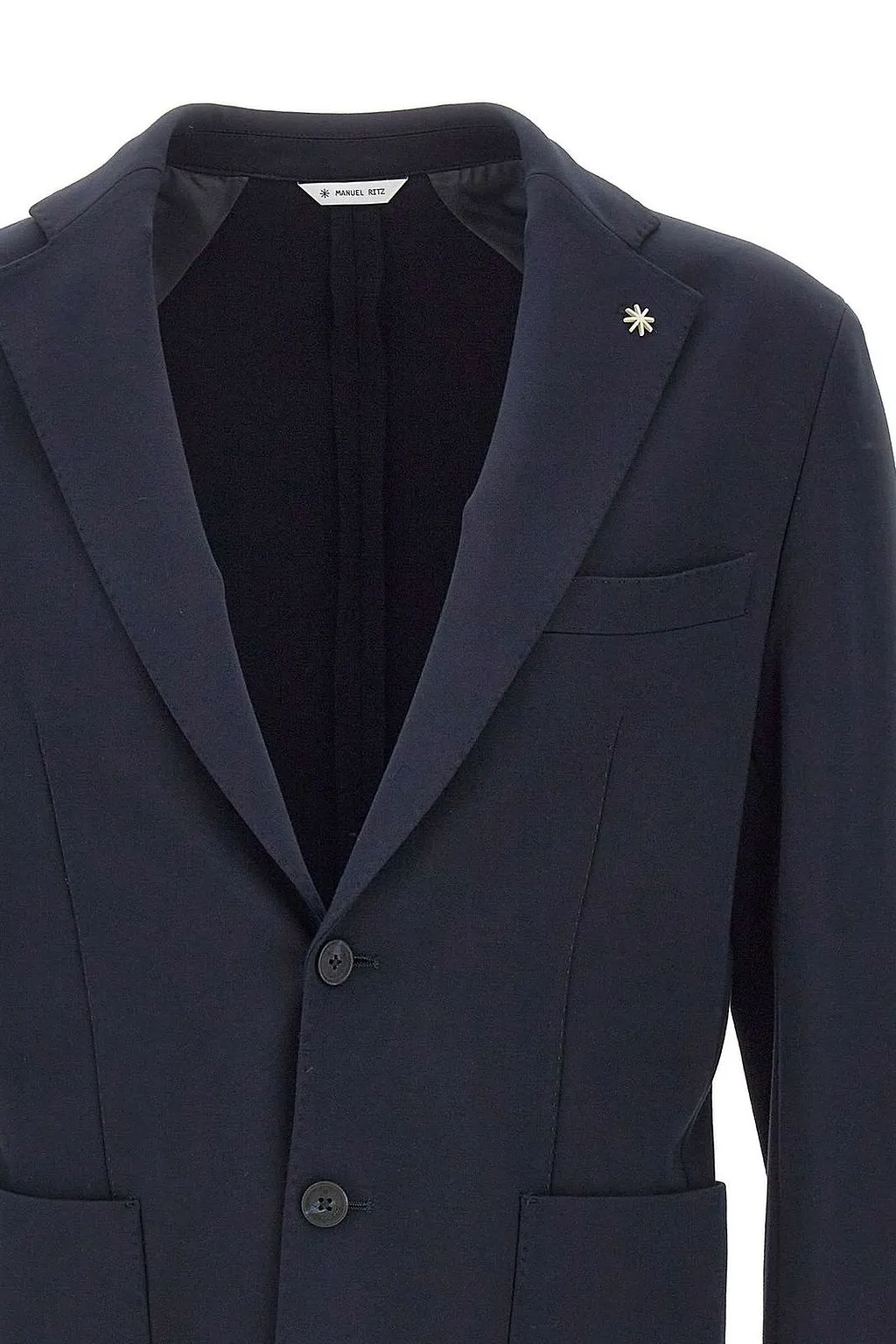 Manuel Ritz Two-Button Patch-Pocket Blazer