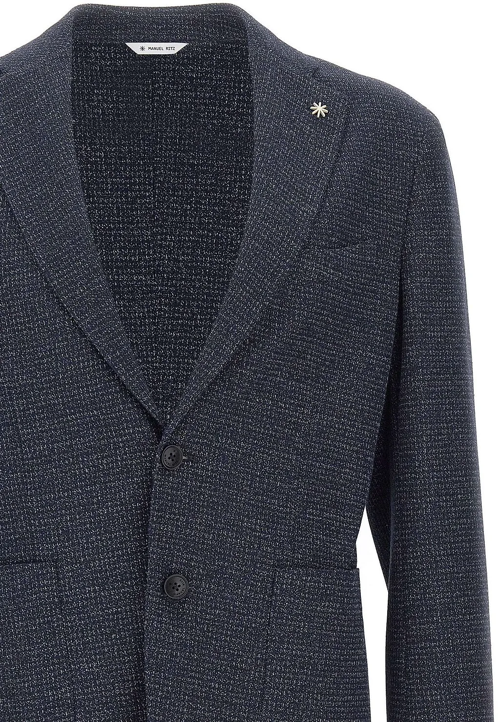 Manuel Ritz Textured Slim Fit Blazer