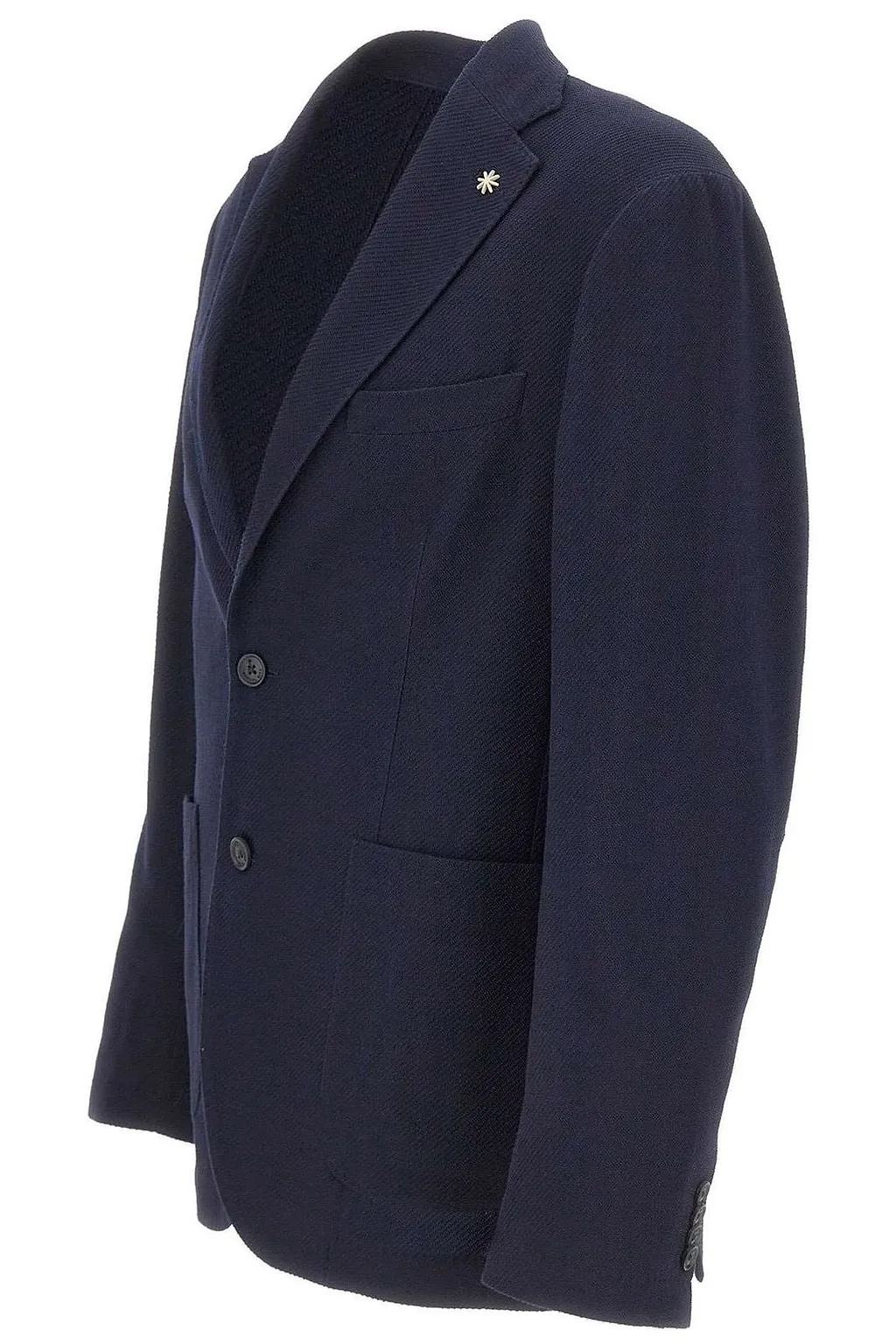 Manuel Ritz Textured Two-Button Blazer